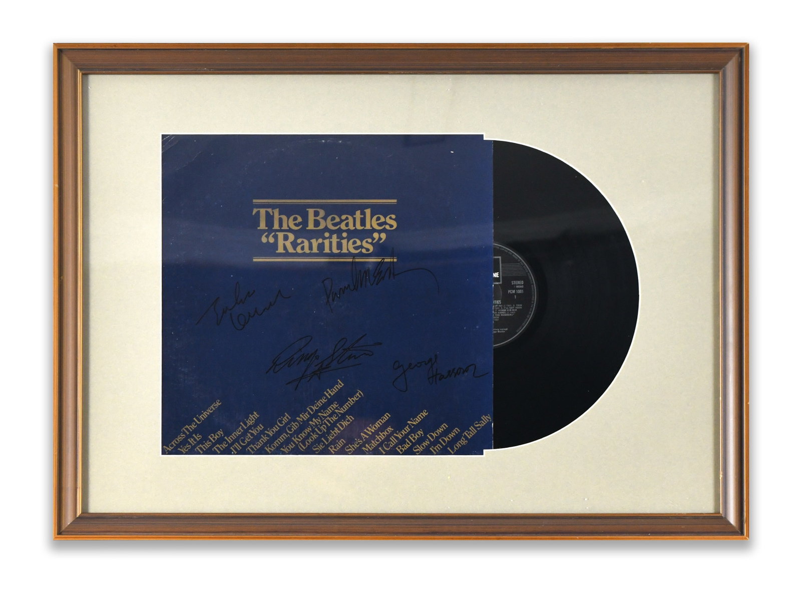 THE BEATLES - Fully Signed Rarities Album Display (1 of 1)