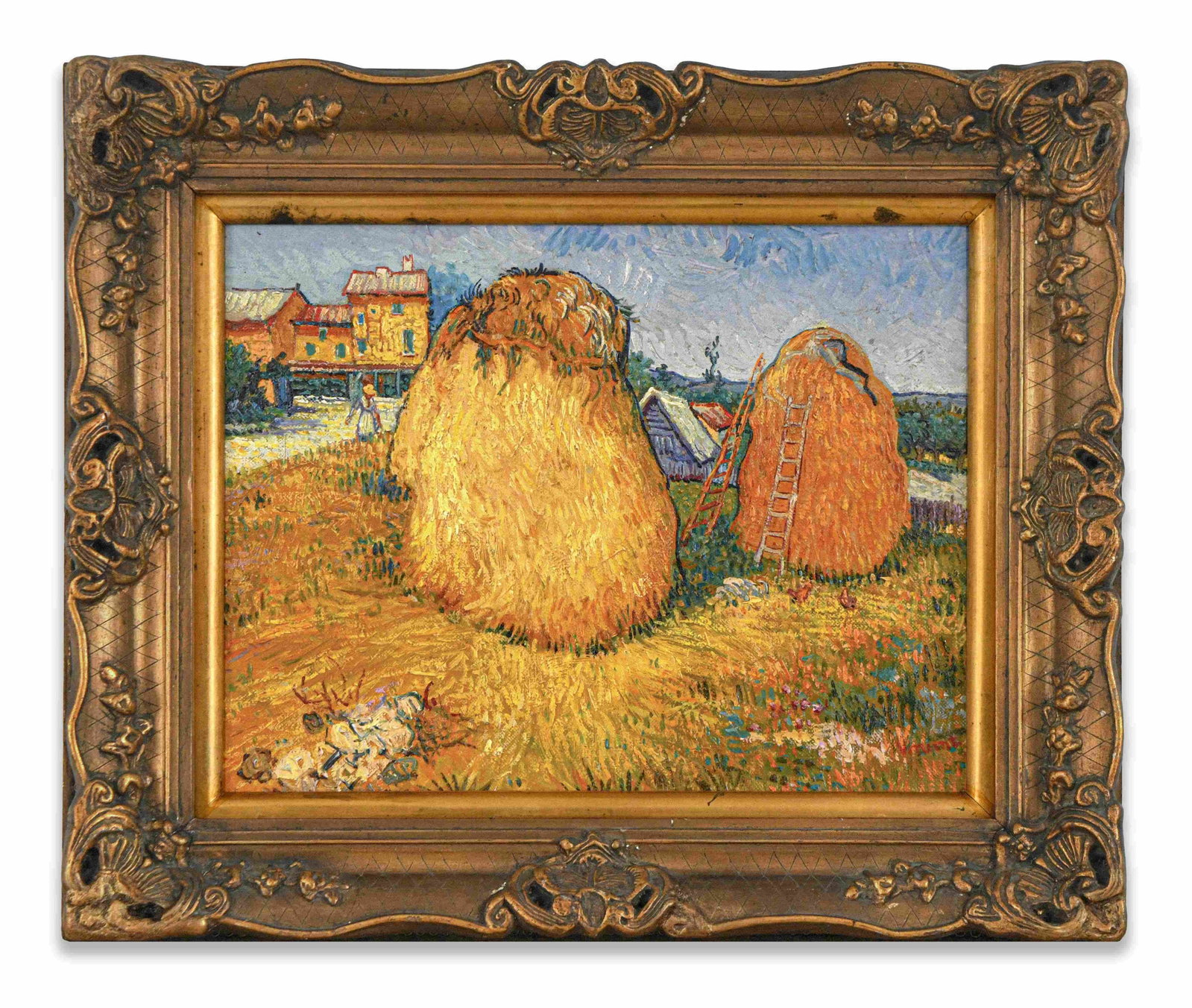Vincent van Gogh (1853-1890), Attributed to, Oil on Canvas: VINCENT VAN GOGH (1853-1890), ATTRIBUTED TO, OIL ON CANVAS Dimensions: Image size: 40.8 x 53.1 cm. All measured values are appro x imate.Outer frame size: 60.6 x 72.7 cm. All measured values are appro