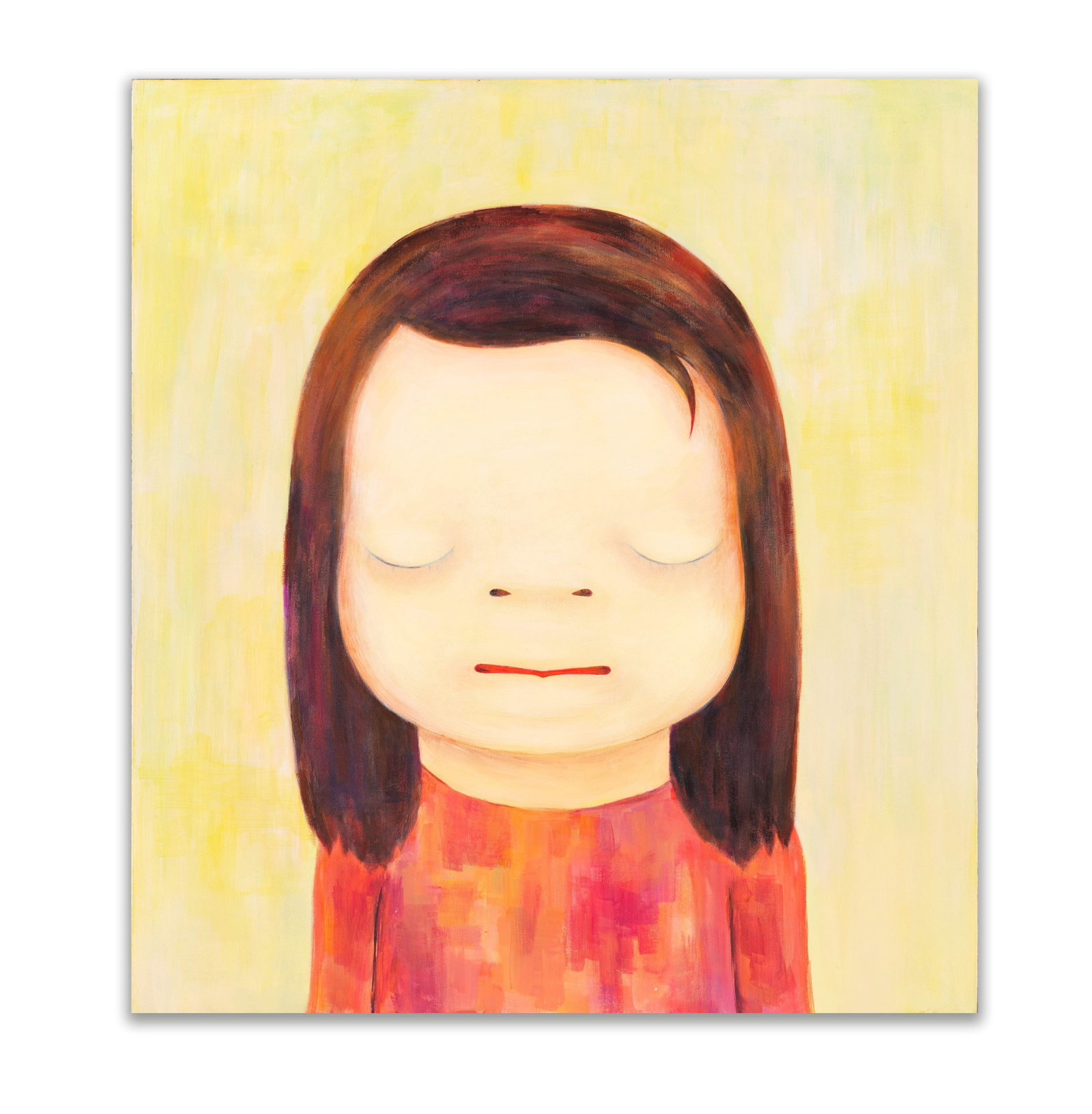 Yoshitomo Nara (1959- ), Attributed to, Acrylic on Canvas: YOSHITOMO NARA (1959- ), ATTRIBUTED TO, ACRYLIC ON CANVAS Dimensions: Image size: 90 x 100 cm. All measured values are appro x imate. Provenance and Authenticity: This painting is presented in the