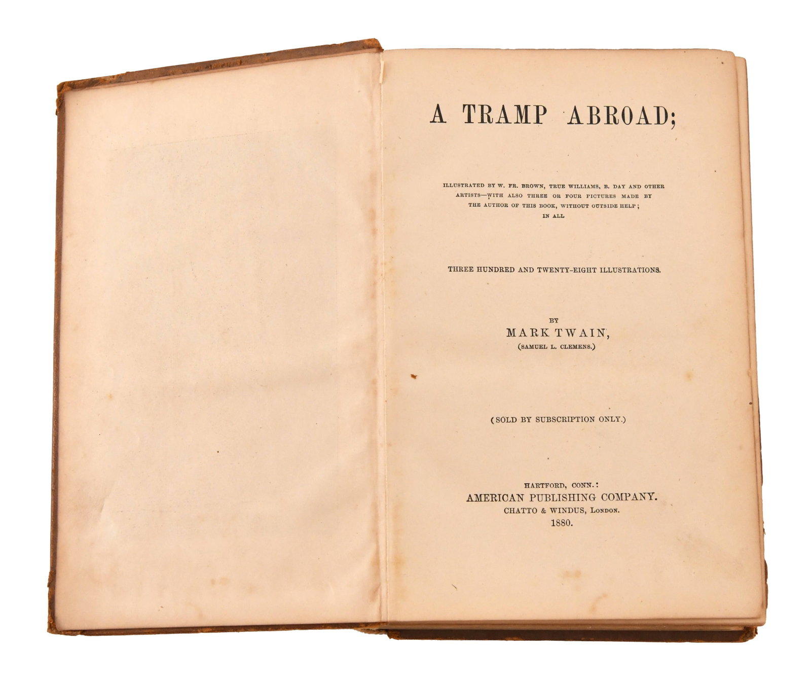 Mark Twain - Signed A Tramp Abroad - 3