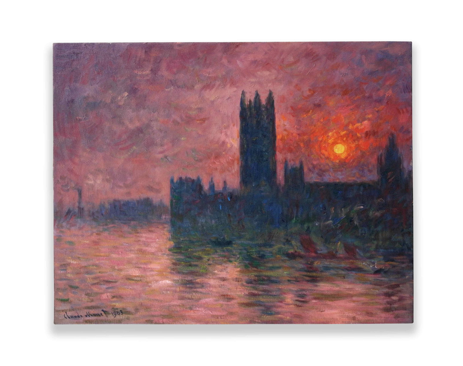 Claude Monet (1840-1926), Attributed to, Oil on Canvas: CLAUDE MONET (1840-1926), ATTRIBUTED TO, OIL ON CANVAS Dimensions: Image size: 60.2 x 77.4 cm. All measured values are appro x imate. Provenance and Authenticity: This painting is presented in the man