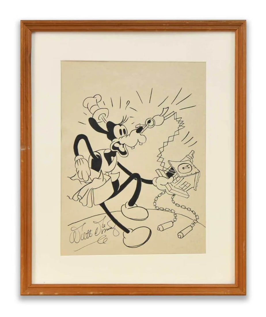 WALT DISNEY - Signed Goofy Illustration (1 of 1)