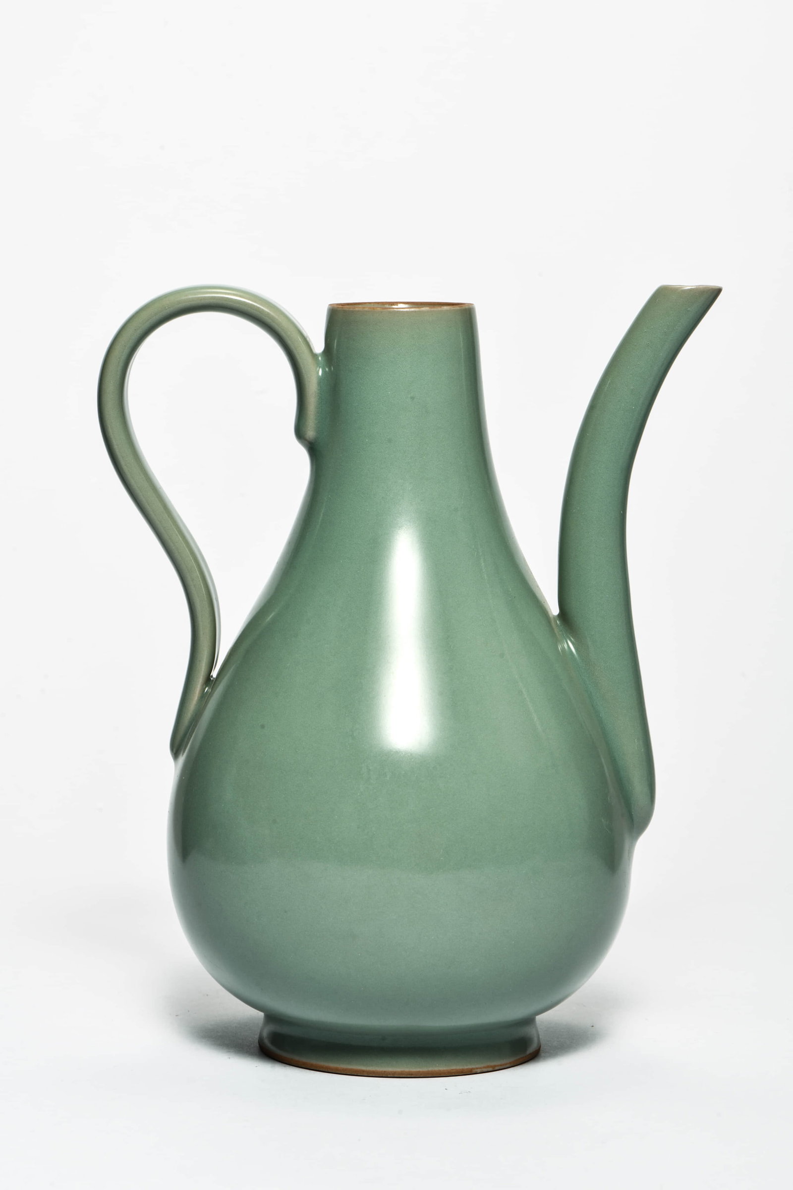 A celadon-glazed ewer - 2