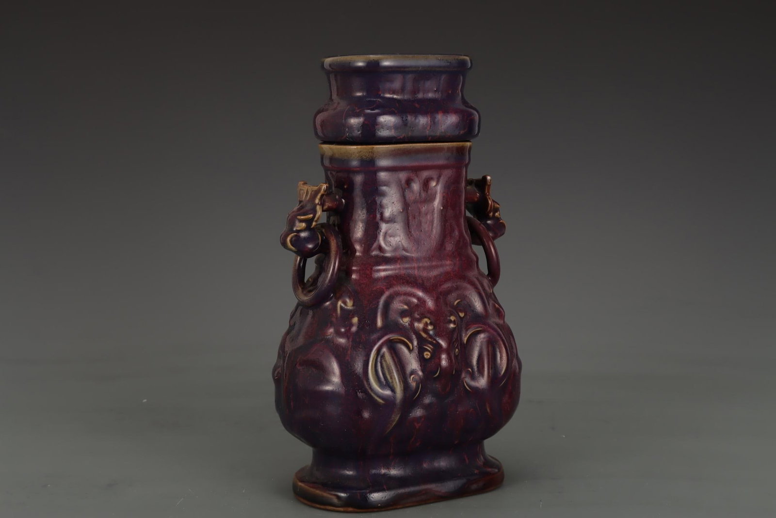 A Jun Ware Square Vessel - 5