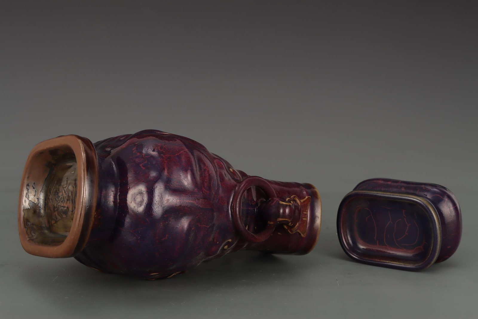 A Jun Ware Square Vessel - 7
