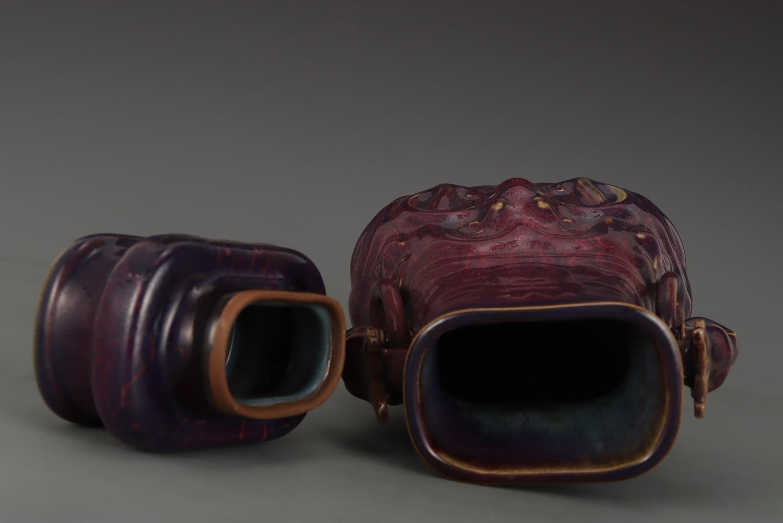 A Jun Ware Square Vessel - 8