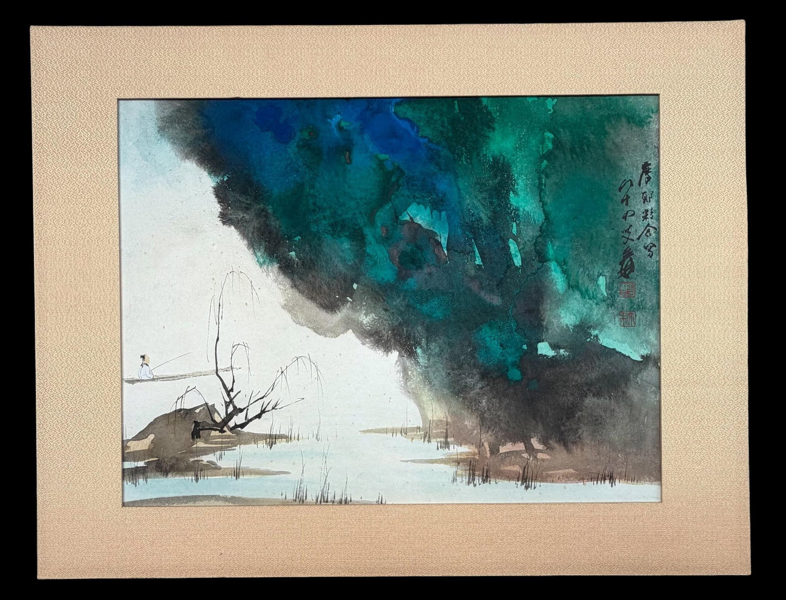 A Chinese Painting: A Chinese Painting. Dimensions:55 cm x 42 cm