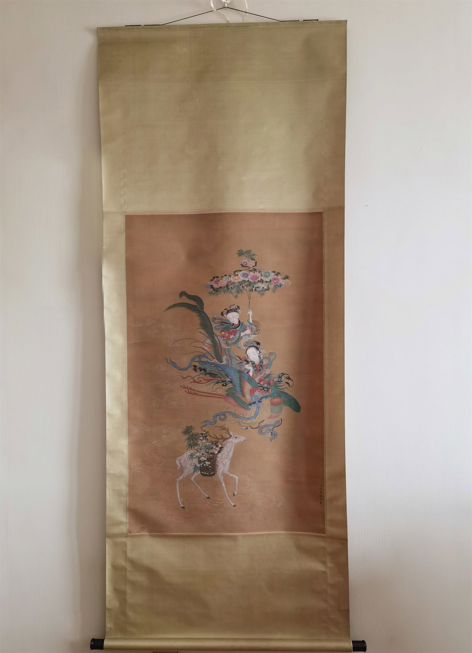 A Hanging Scroll Depicting Goddess - 9