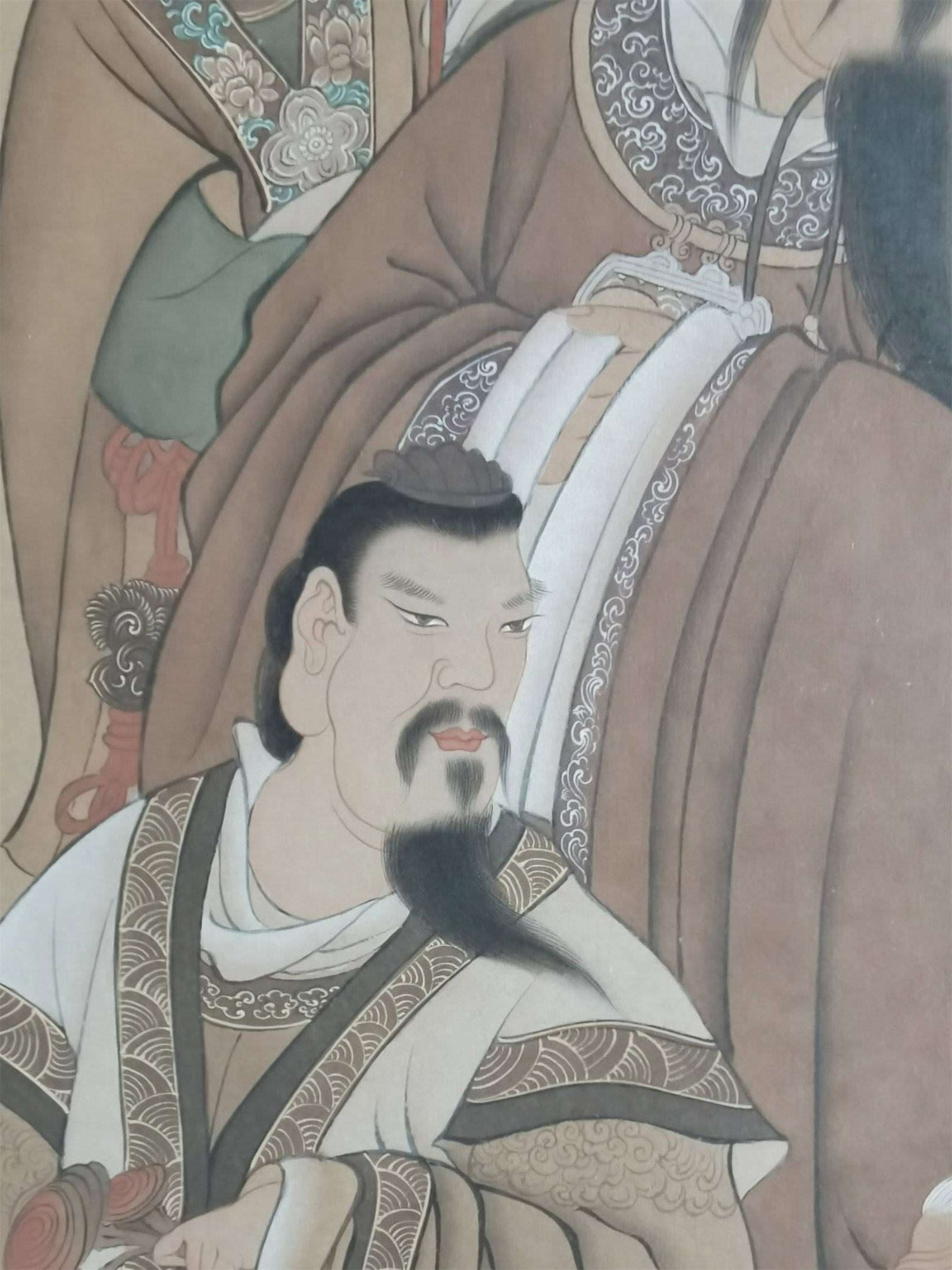 A Hanging Scroll Depicting Auspicious Figures - 4