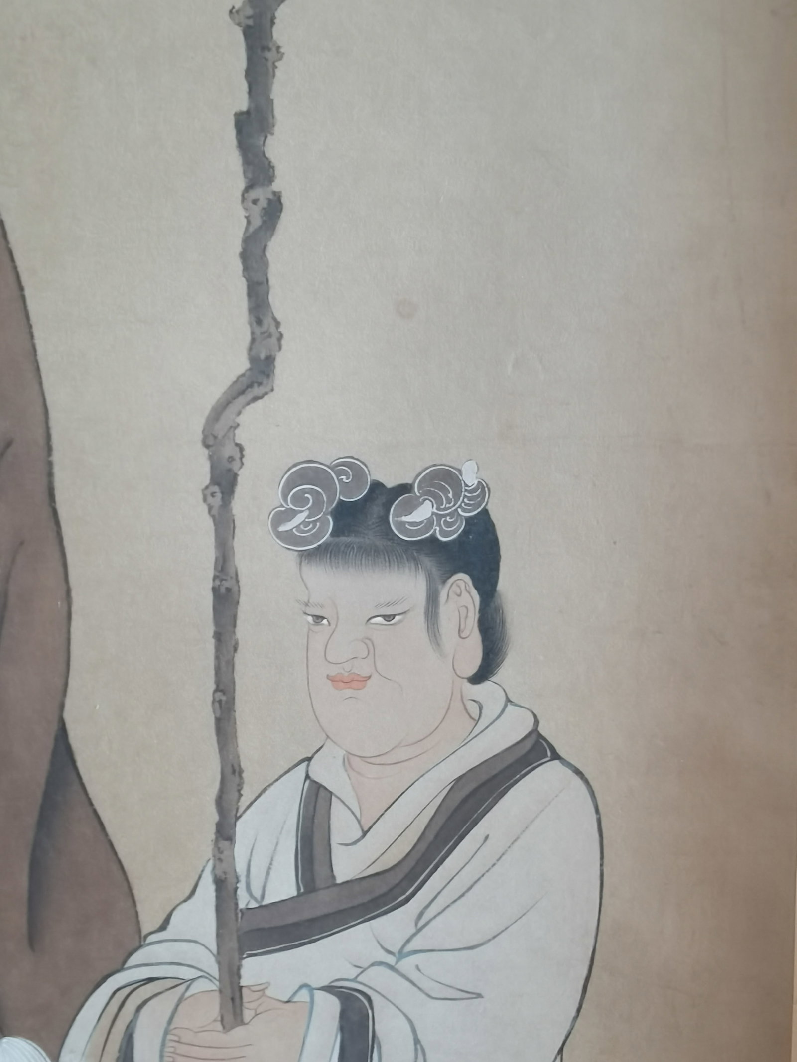 A Hanging Scroll Depicting Auspicious Figures - 5