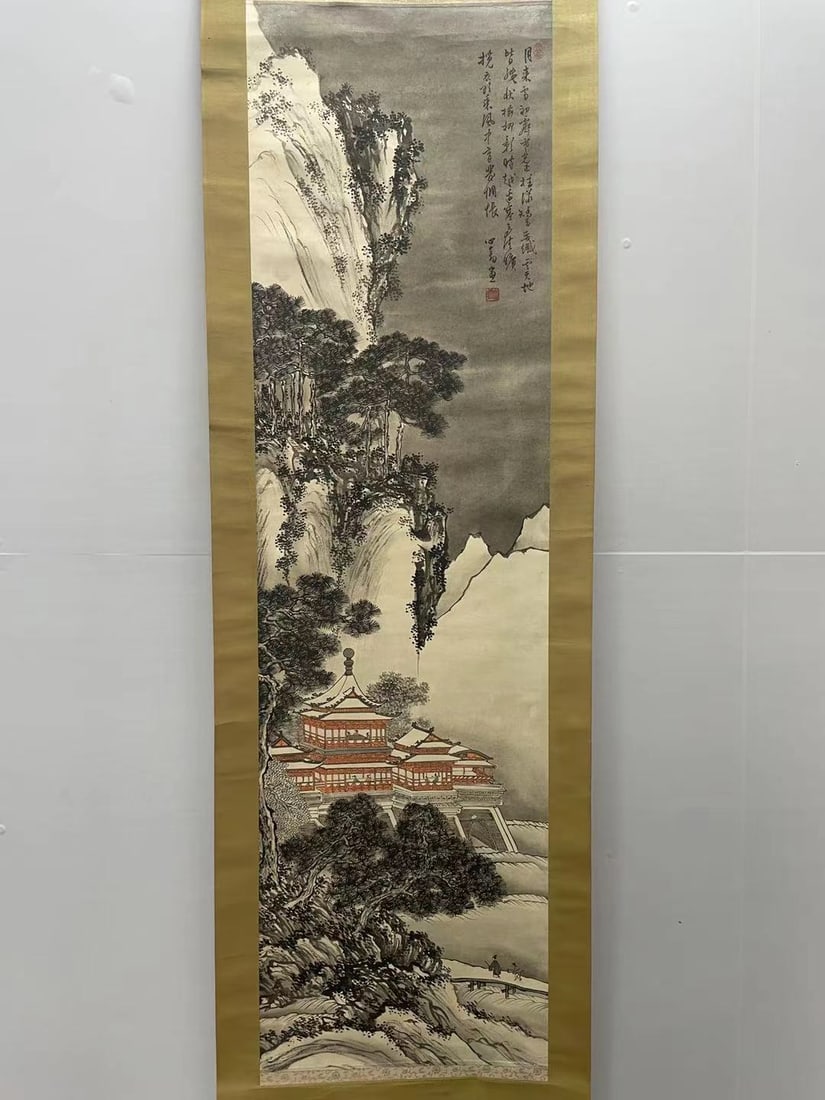 A Hanging Scroll Depicting Landscape - 2