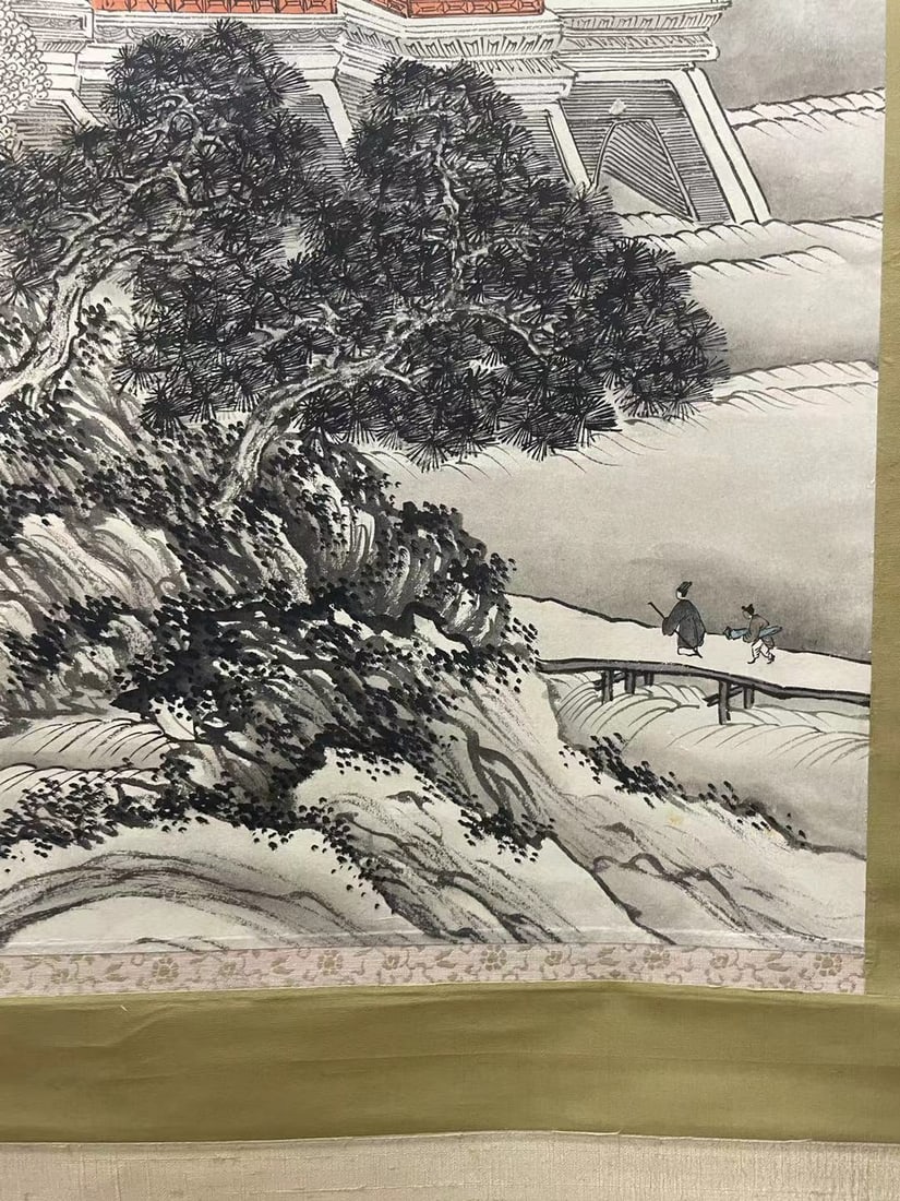A Hanging Scroll Depicting Landscape - 7