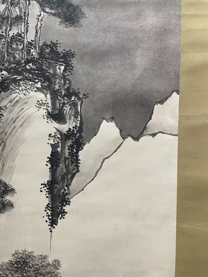 A Hanging Scroll Depicting Landscape - 9