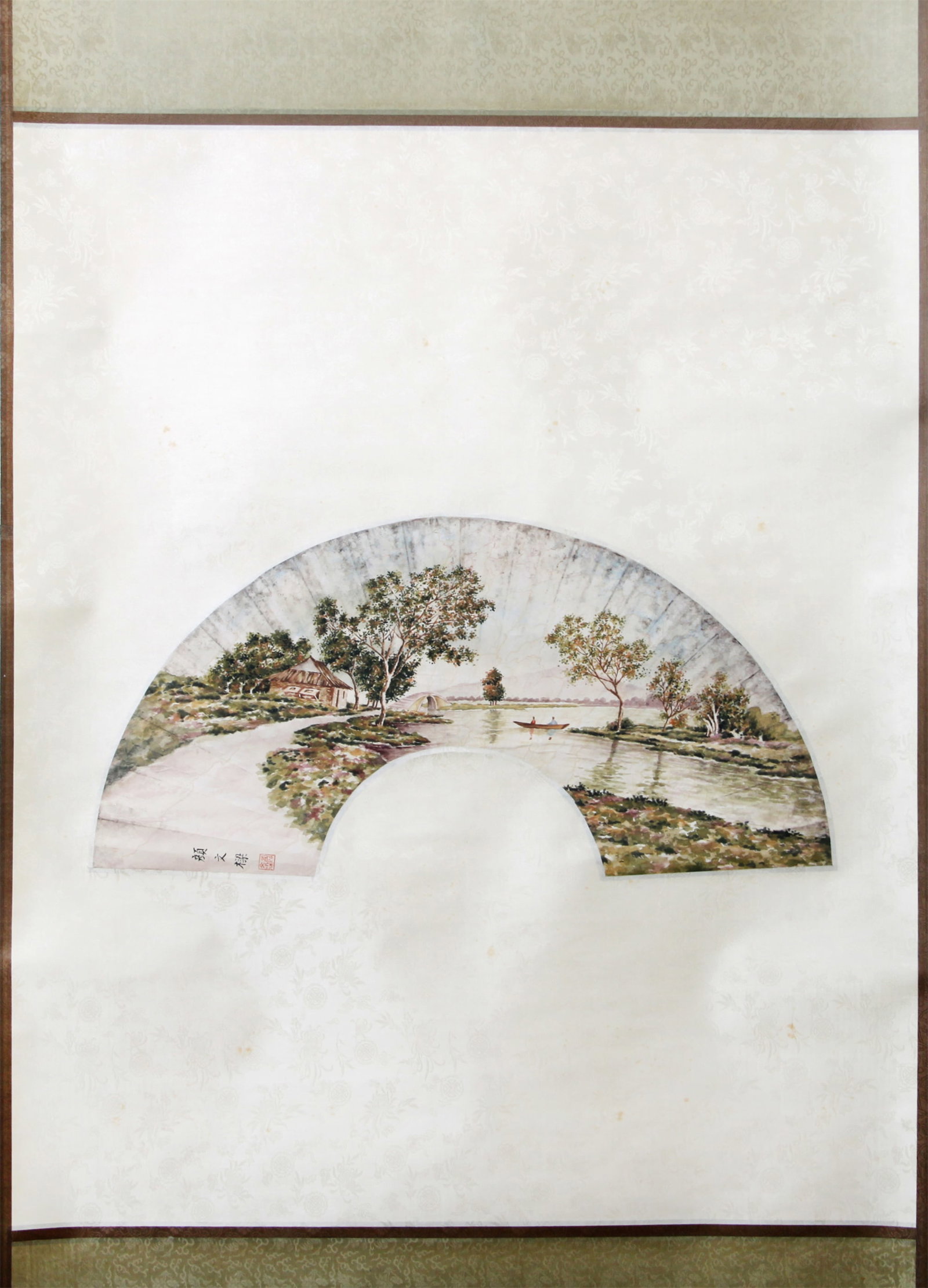 A Hanging Scroll Depicting Landscape - 3