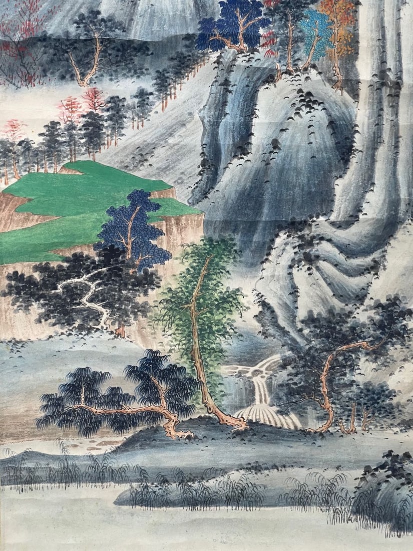 A Hanging Scroll Depicting Landscape - 2