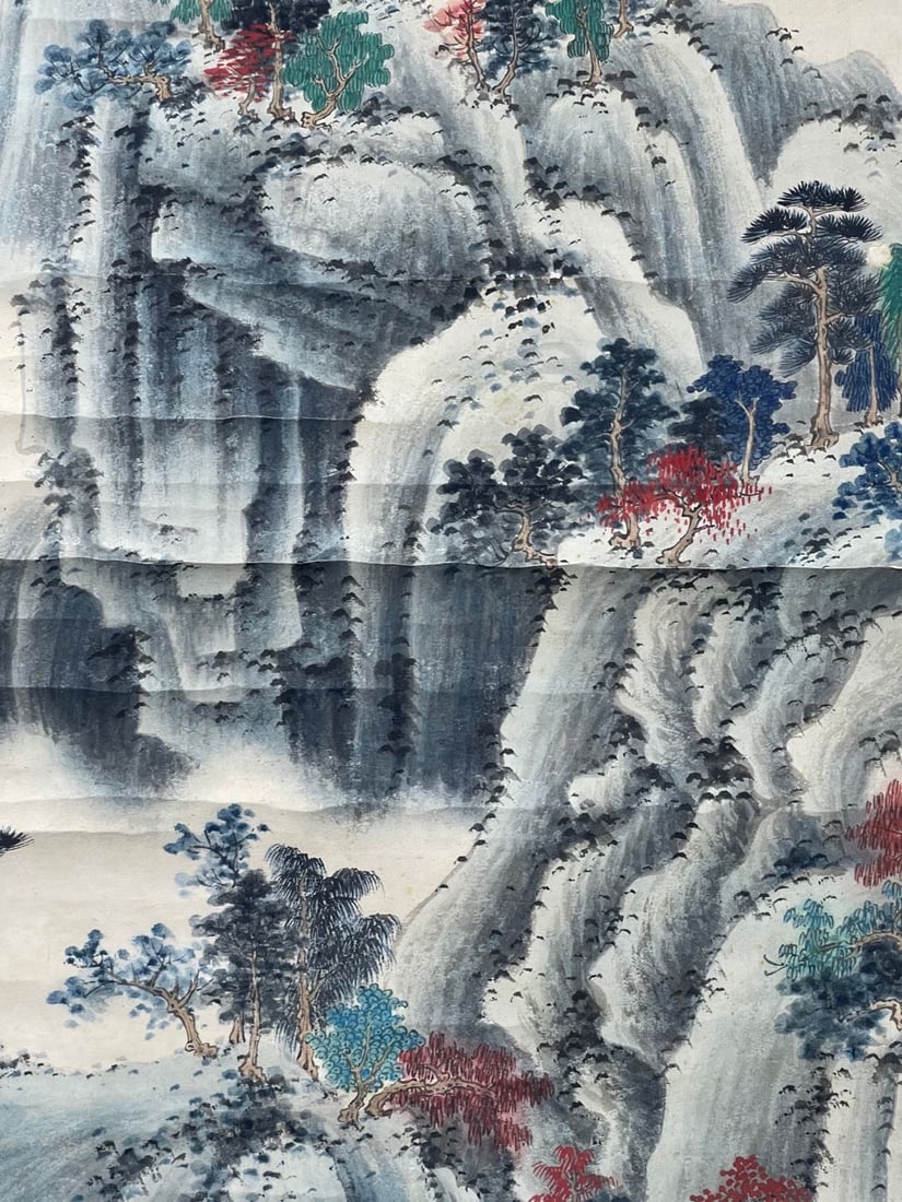 A Hanging Scroll Depicting Landscape - 4