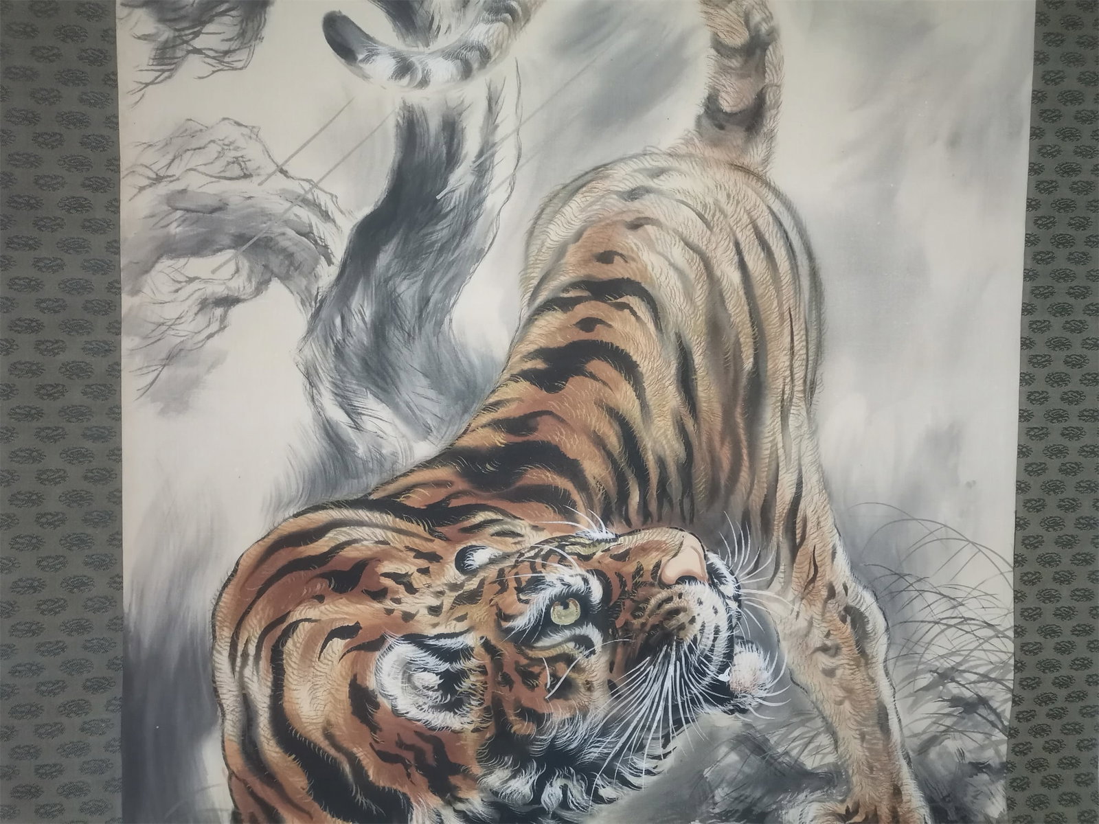A Hanging Scroll Depicting Tiger - 6