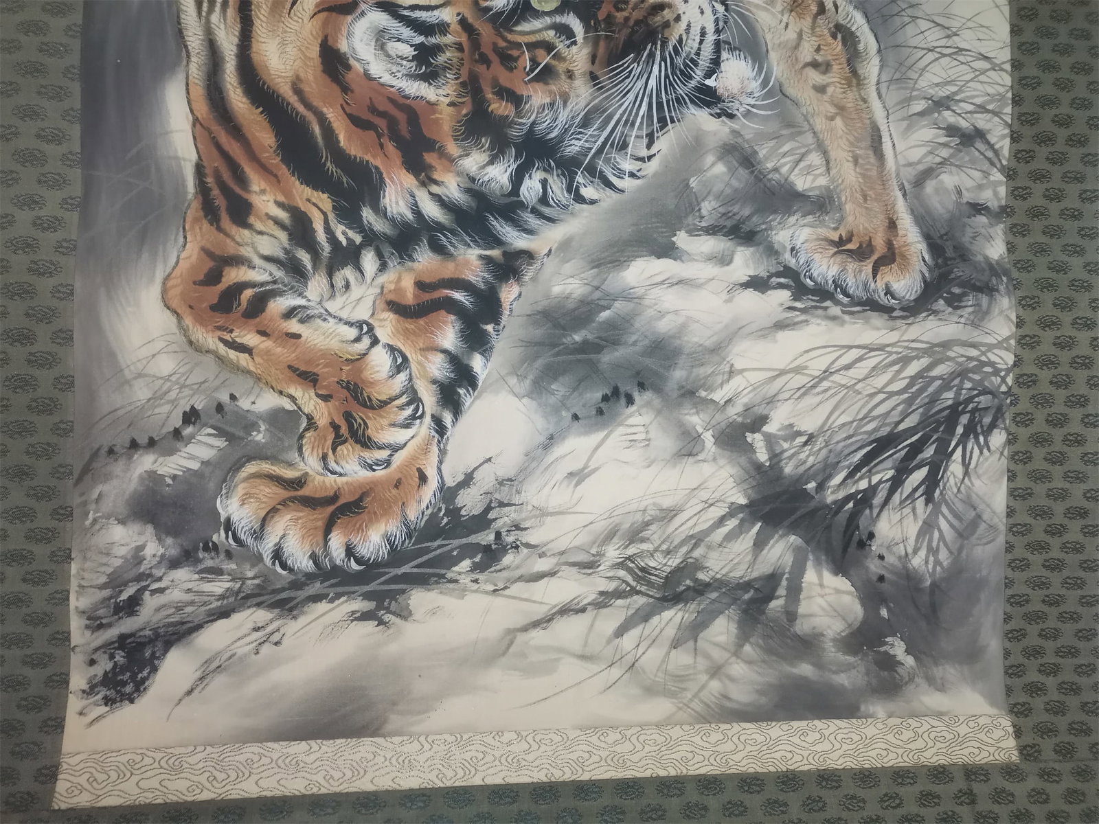 A Hanging Scroll Depicting Tiger - 7