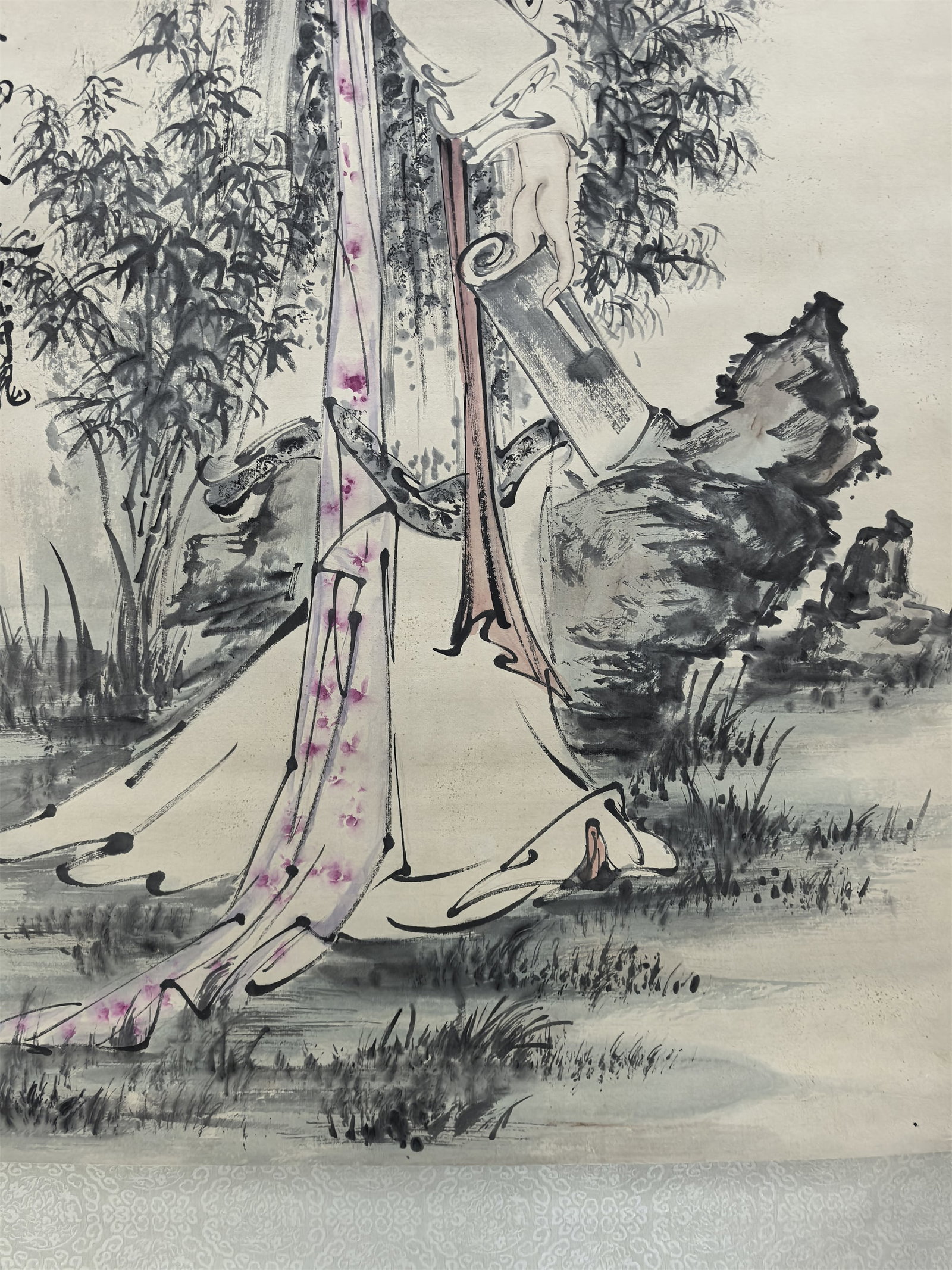 A Hanging Scroll Depicting Figures - 6