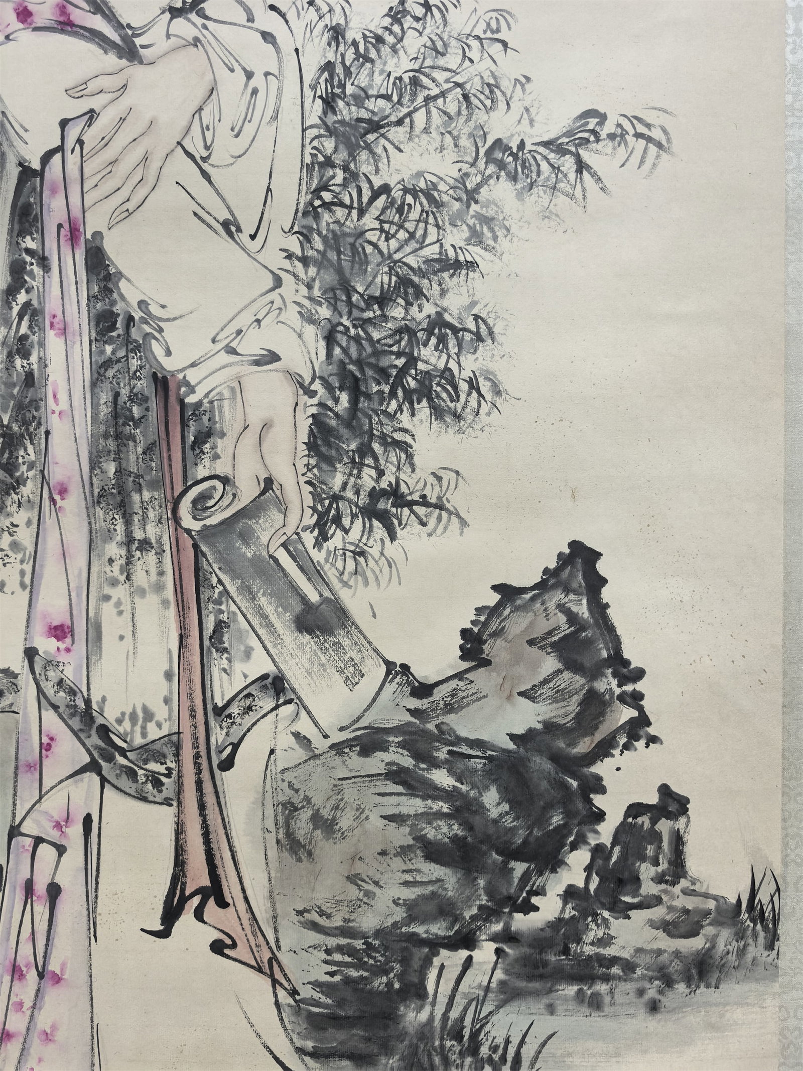 A Hanging Scroll Depicting Figures - 9