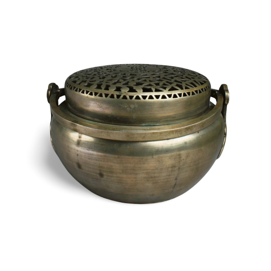 Antique Chinese Bronze Hand Warmer: Antique Chinese Bronze Hand Warmer. Diameter: 9.75"
