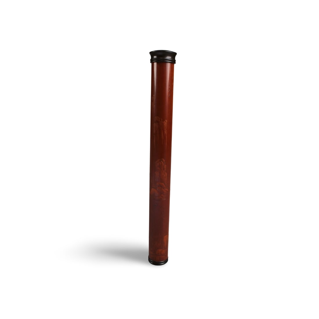 A Carved Bamboo Joss Stick Holder (1 of 4)