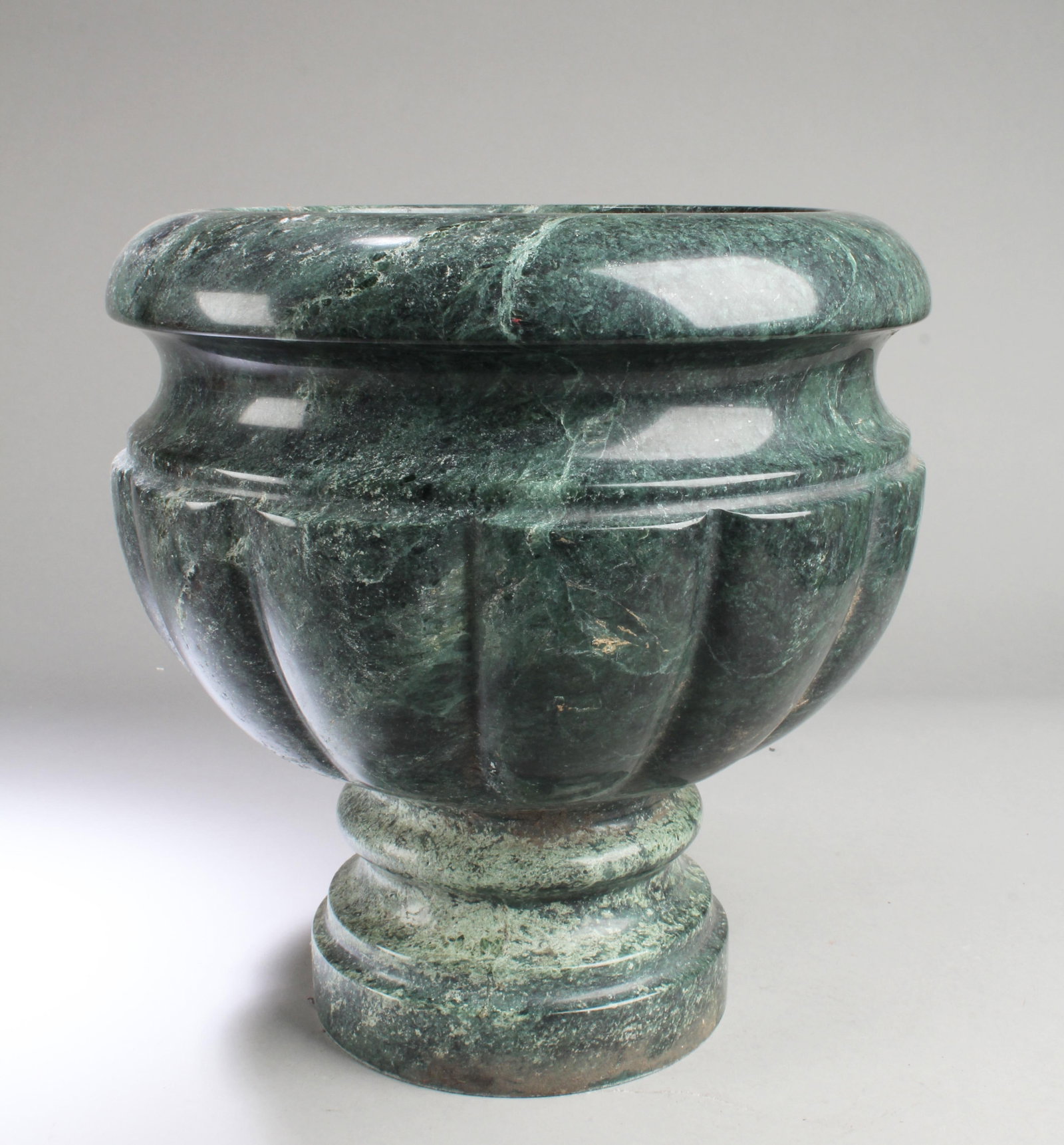 Chinese Stone High Stem Bowl: Chinese High Stem Stone Ornament. Height: 12"