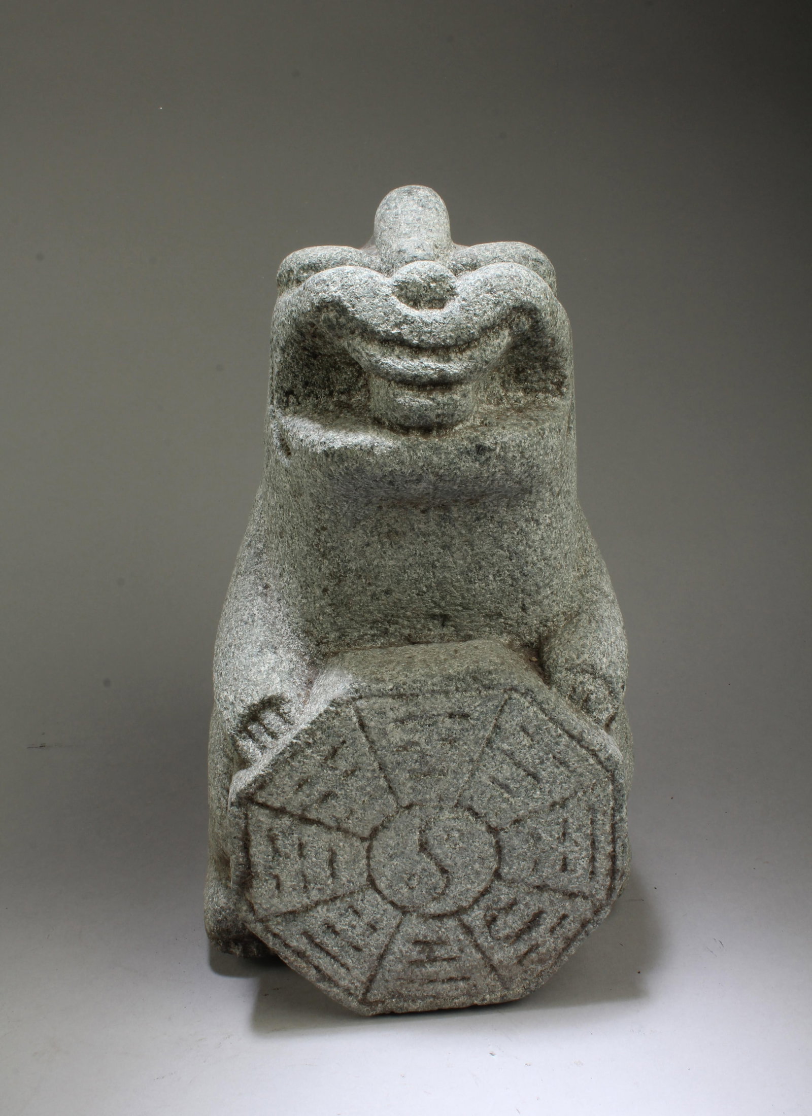 Chinese Stone Foo Lion Statue - 3