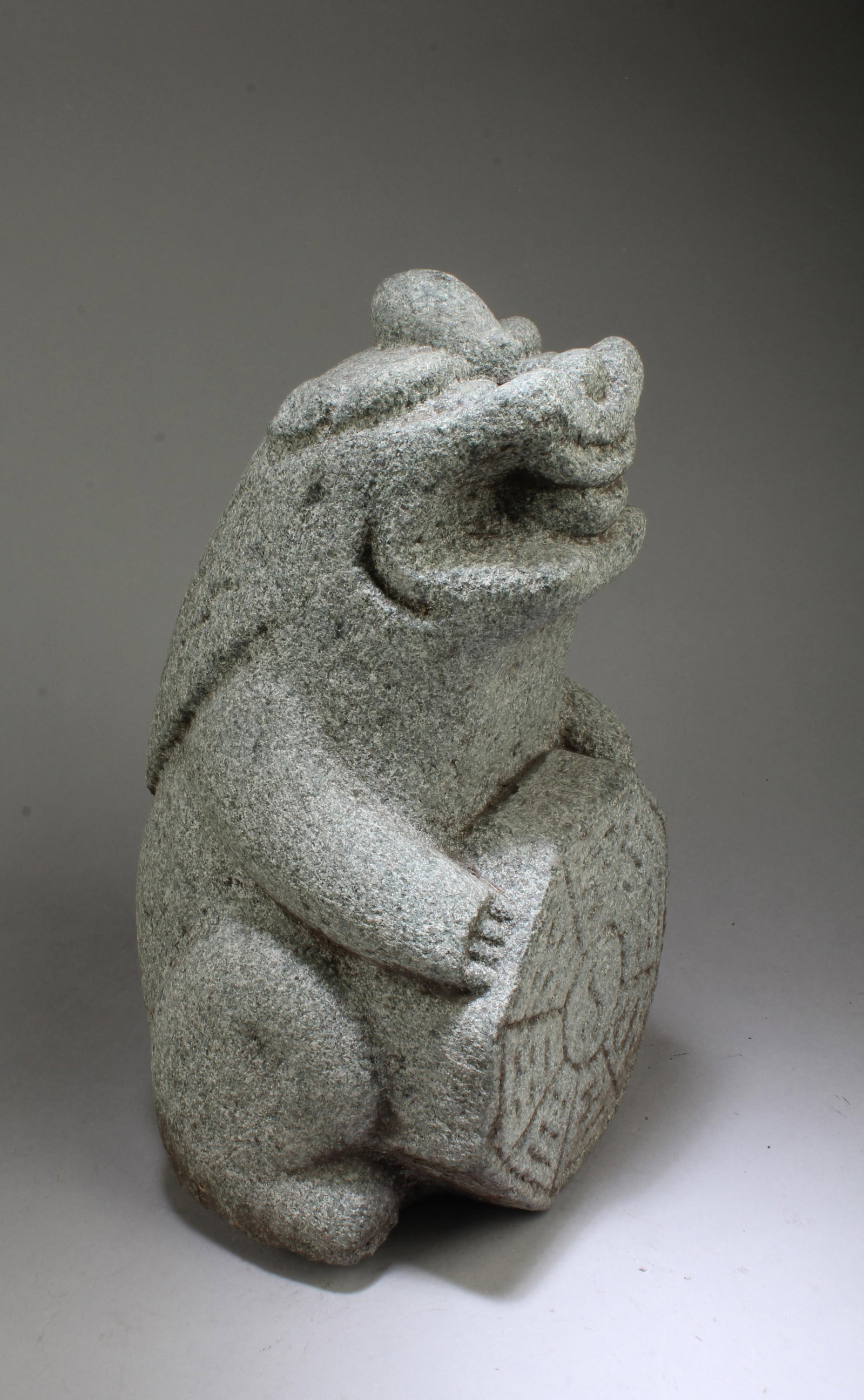Chinese Stone Foo Lion Statue - 4
