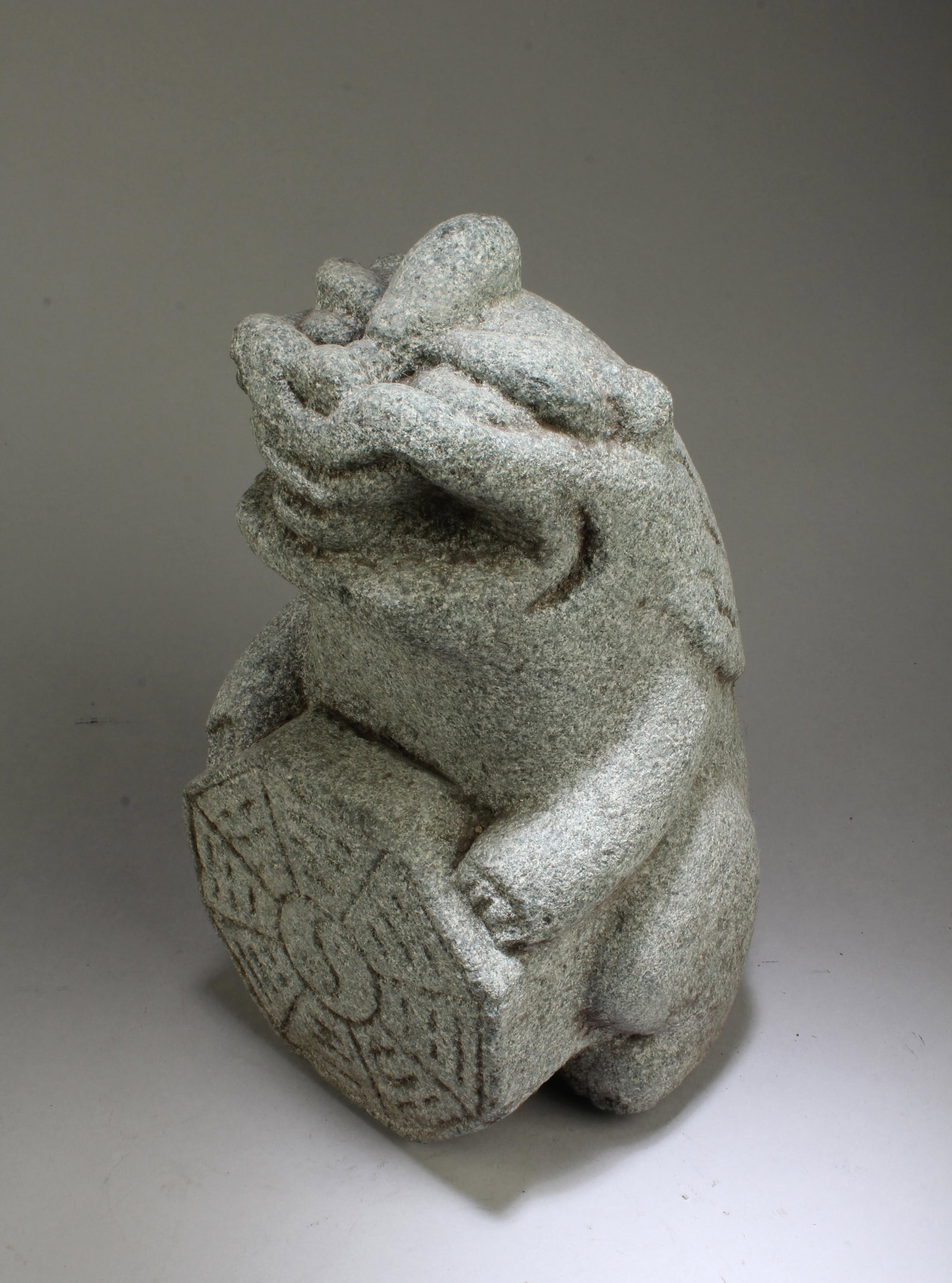 Chinese Stone Foo Lion Statue - 5