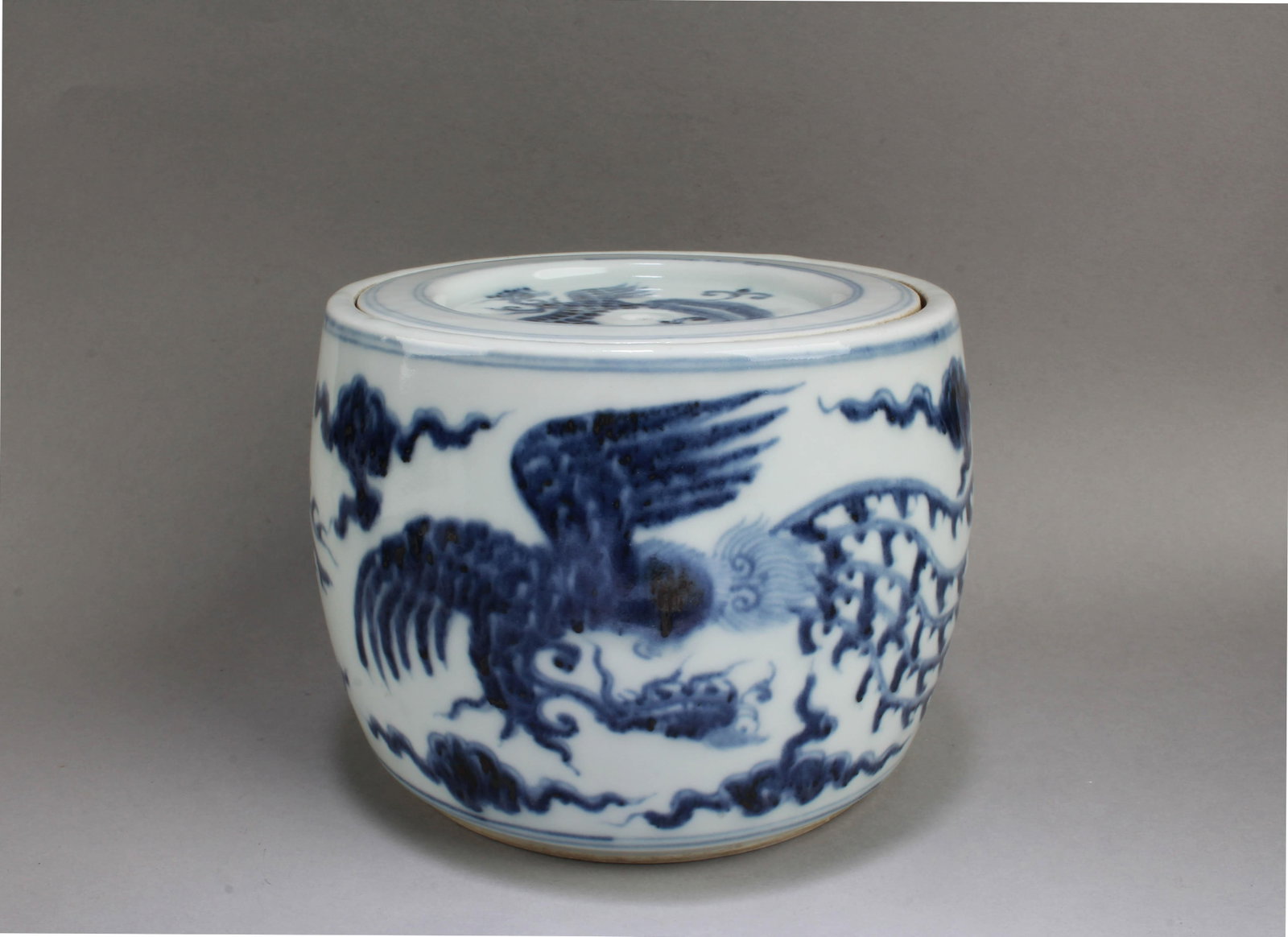 Chinese Blue & White Porcelain Cricket Container (1 of 6)