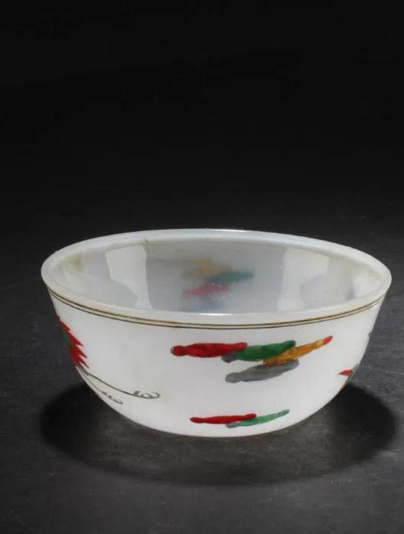 Chinese Peking Glass Cup (1 of 4)