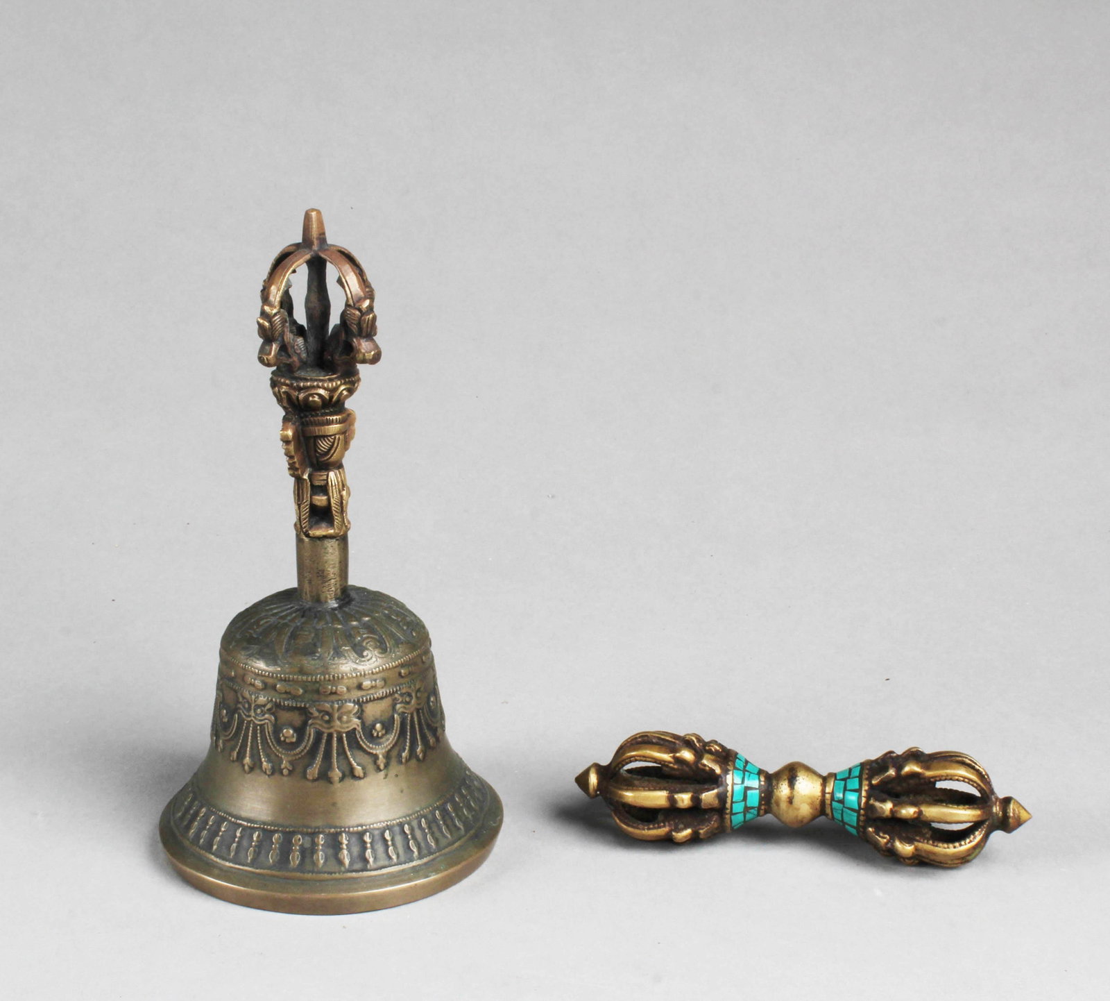 A Group of Two Tibetan Religious Bells (1 of 3)