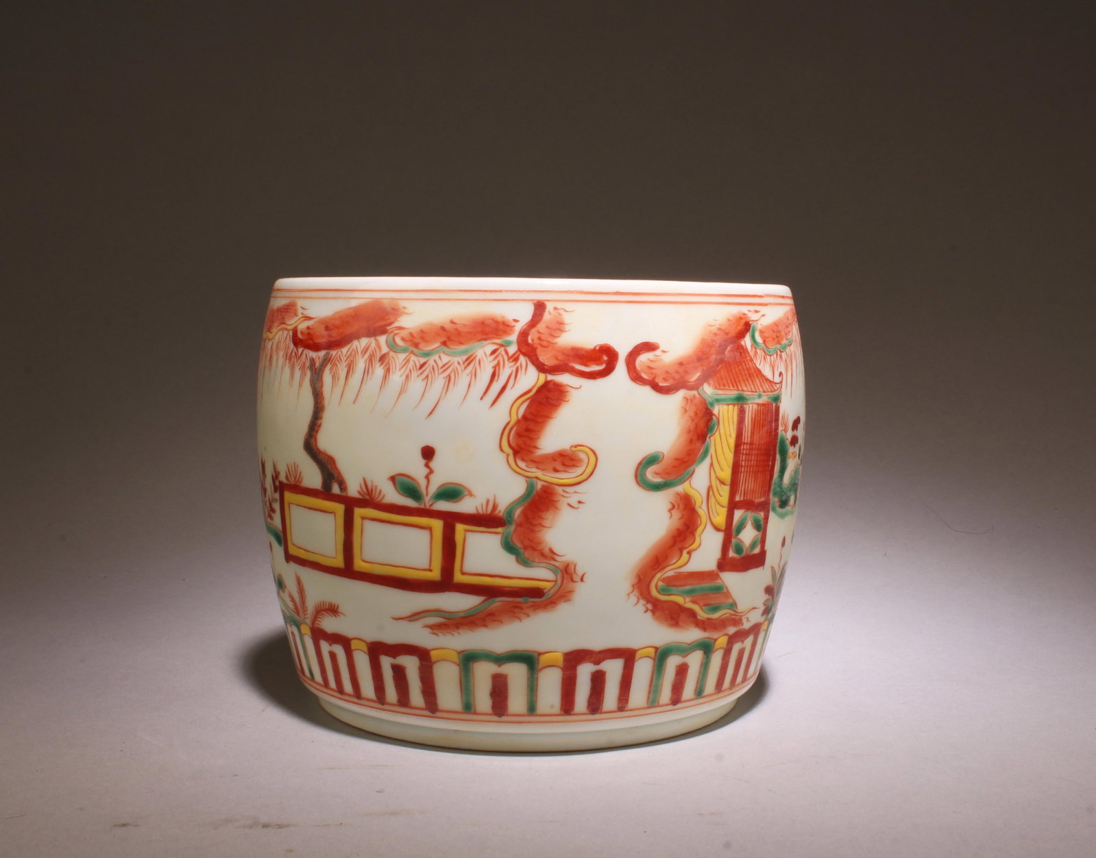 A Porcelain Cricket Container - 3