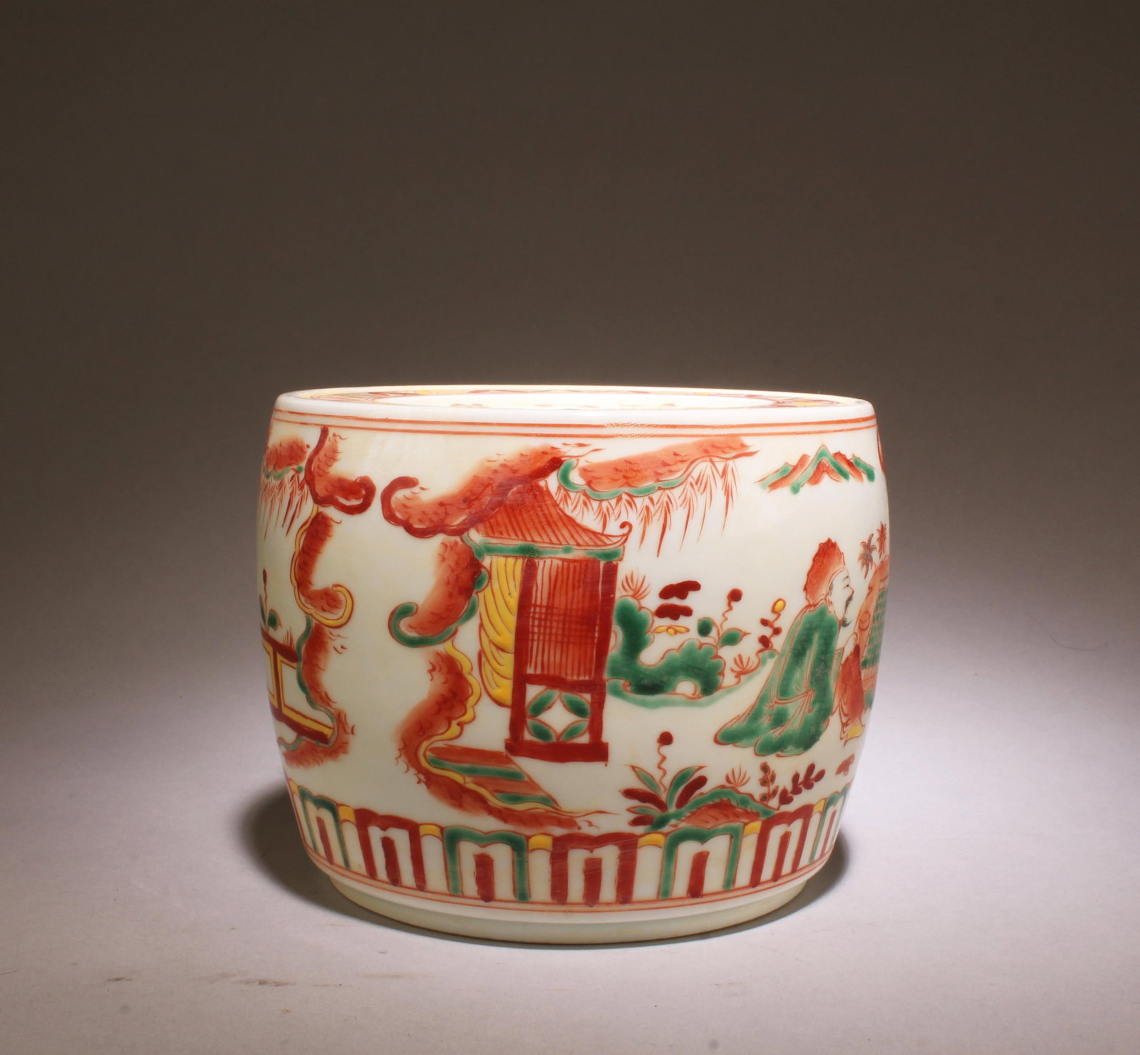 A Porcelain Cricket Container - 4