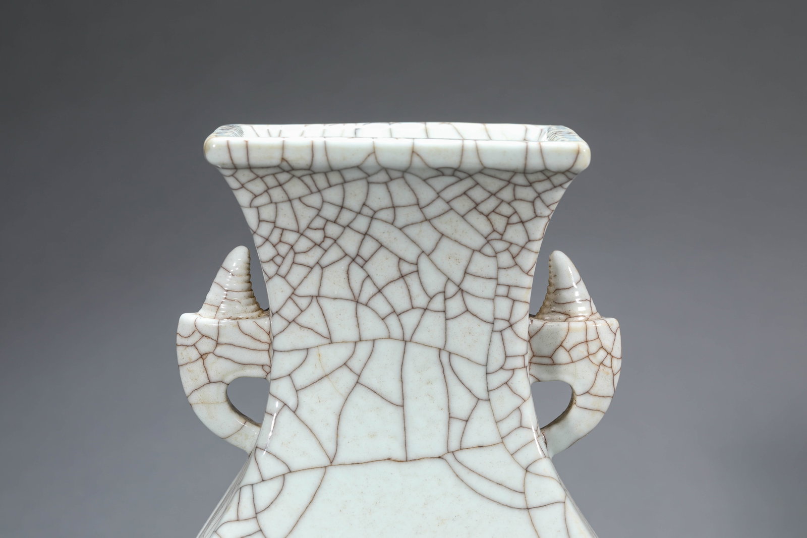 A Guan-Type 'Two-Handled Square' Vase - 2