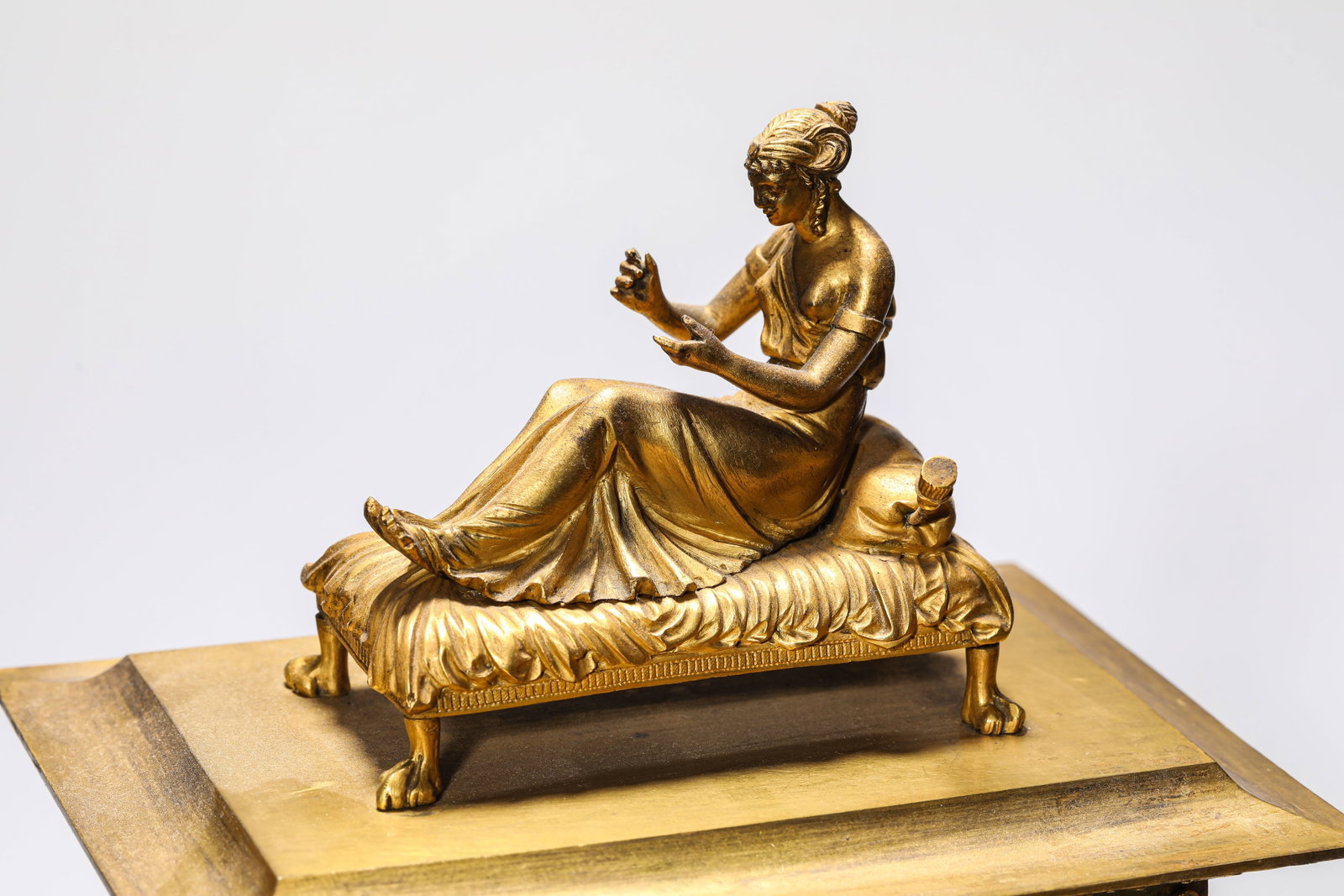 A Gilt-Bronze Clock - 2