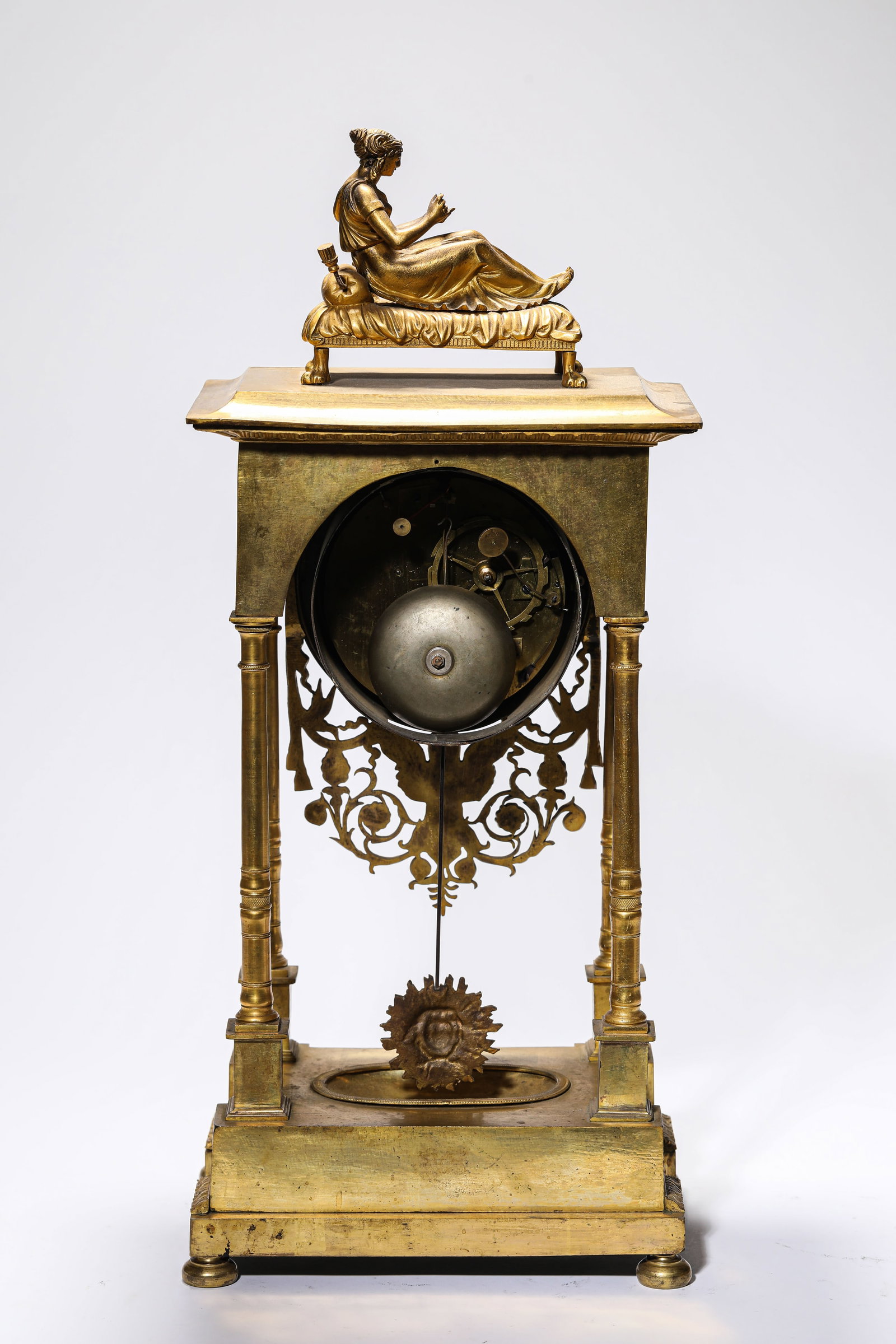 A Gilt-Bronze Clock - 5
