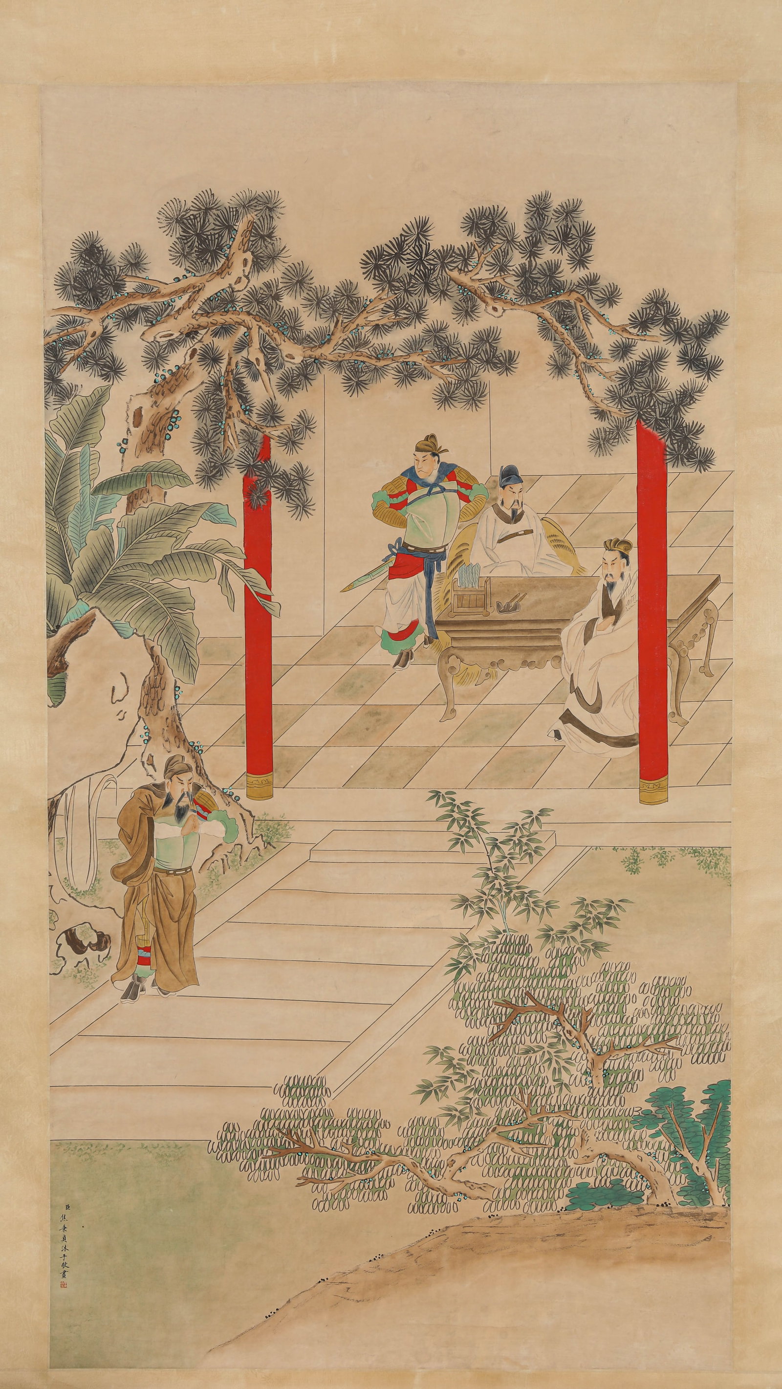 Jiao Bingzhen (active c. 1680-1720), attributed to, Figural Narrative (1 of 6)