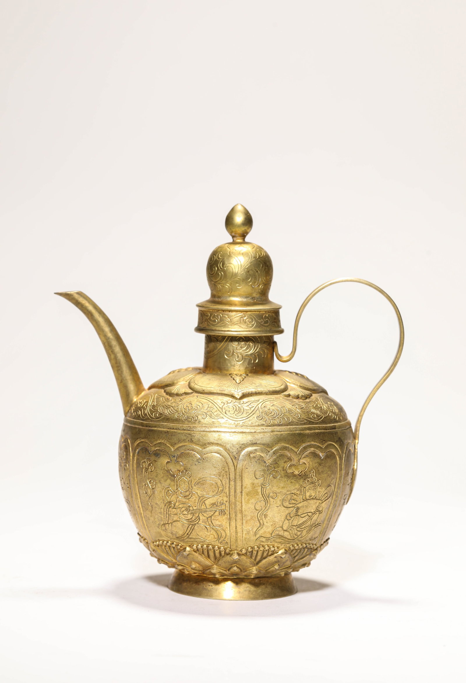 A Gilt-Bronze 'Figural' Ewer (1 of 6)