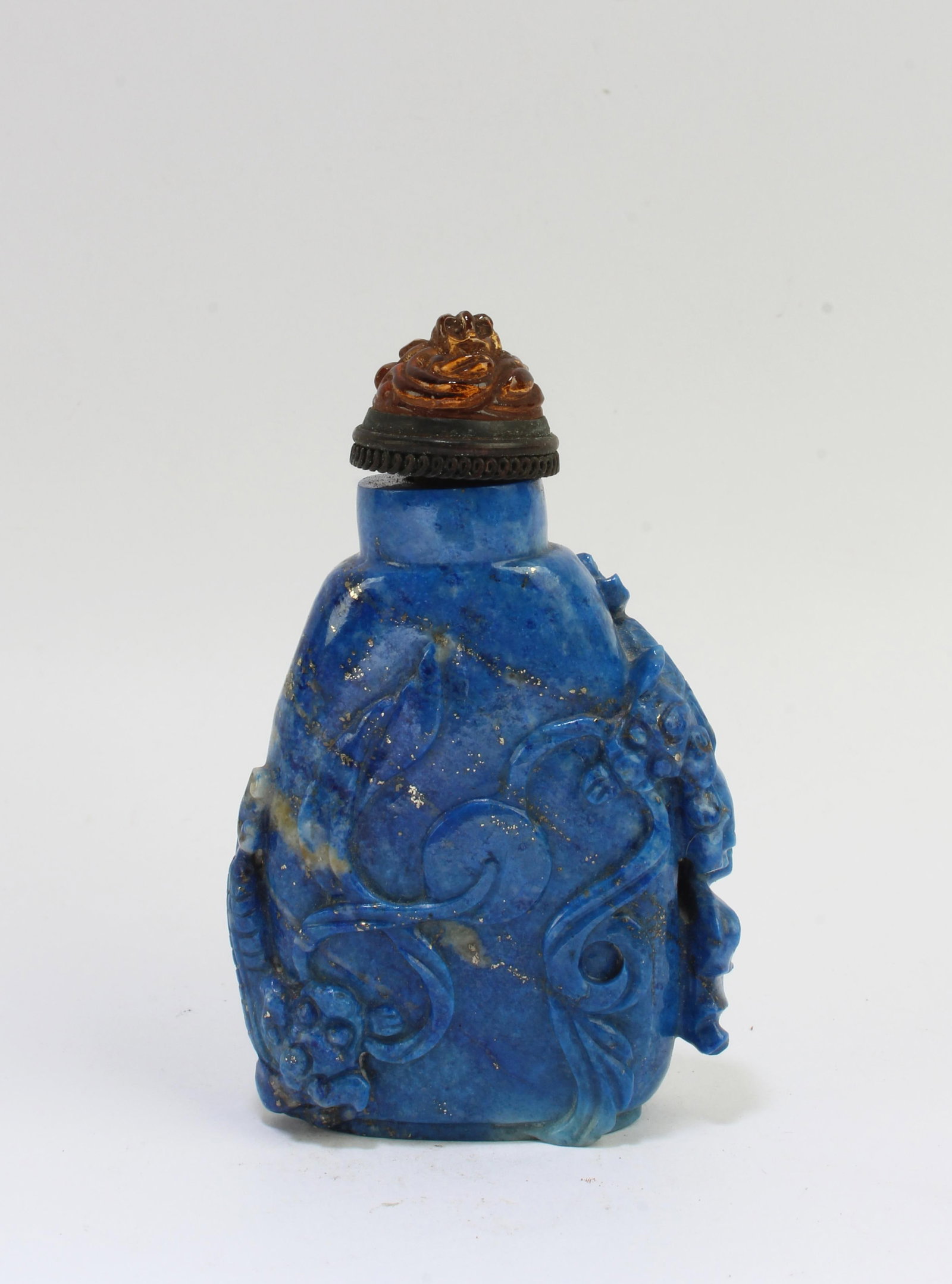 A Turquoise Snuff Bottle: A Turquoise Snuff Bottle. Height: 2.5"