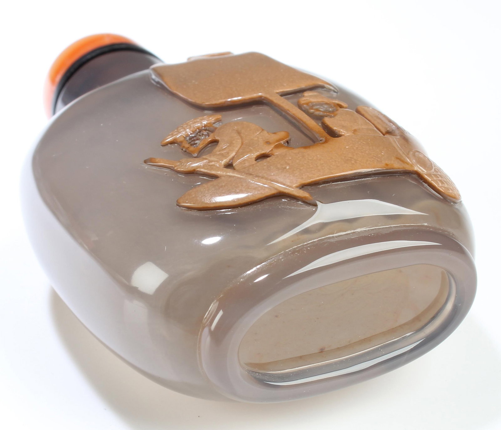Chinese Agate Snuff Bottle - 4