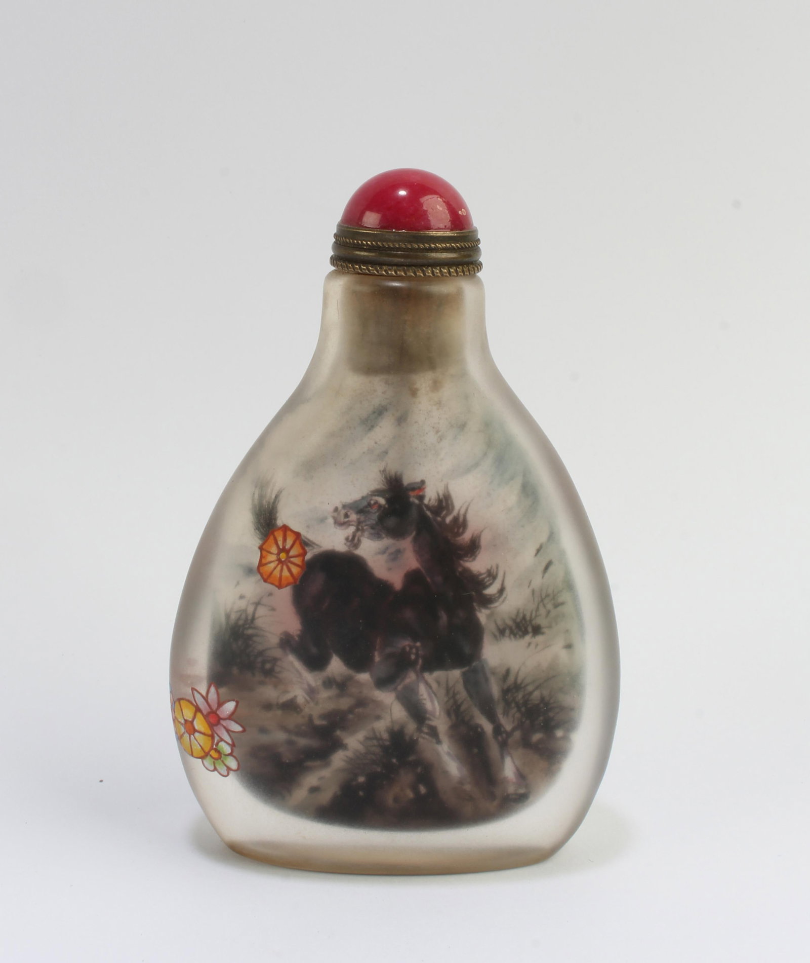 Chinese Peking Glass Snuff Bottle (1 of 5)