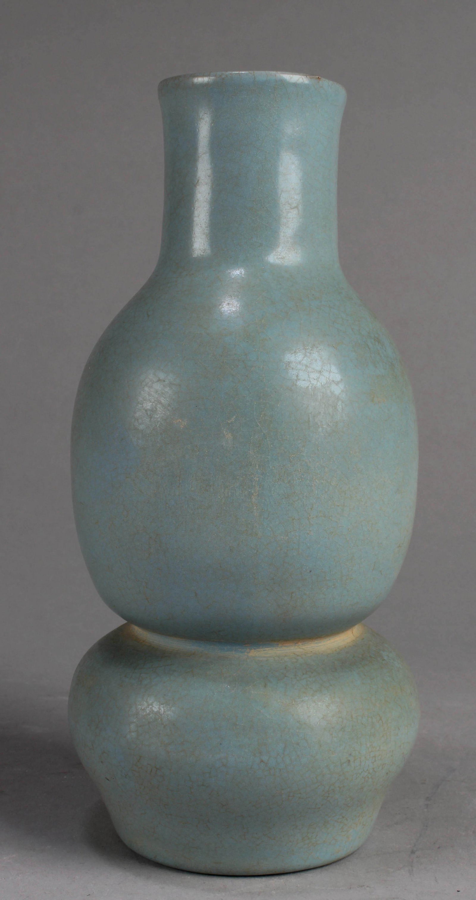 Chinese Ruyao Porcelain Vase: Chinese Ruyao Porcelain Vase. Height: 8"