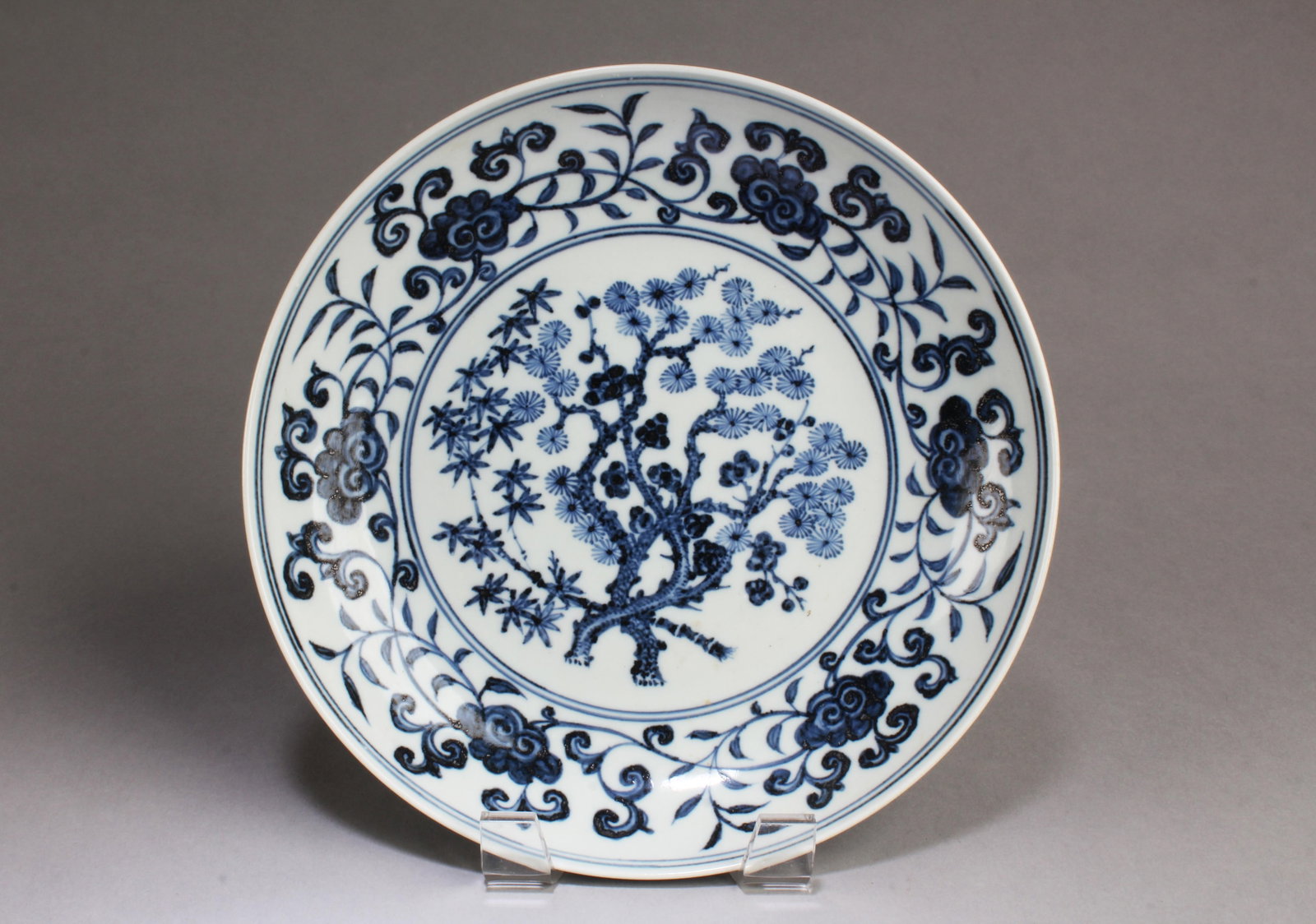 Chinese Blue & White Porcelain Plate (1 of 2)