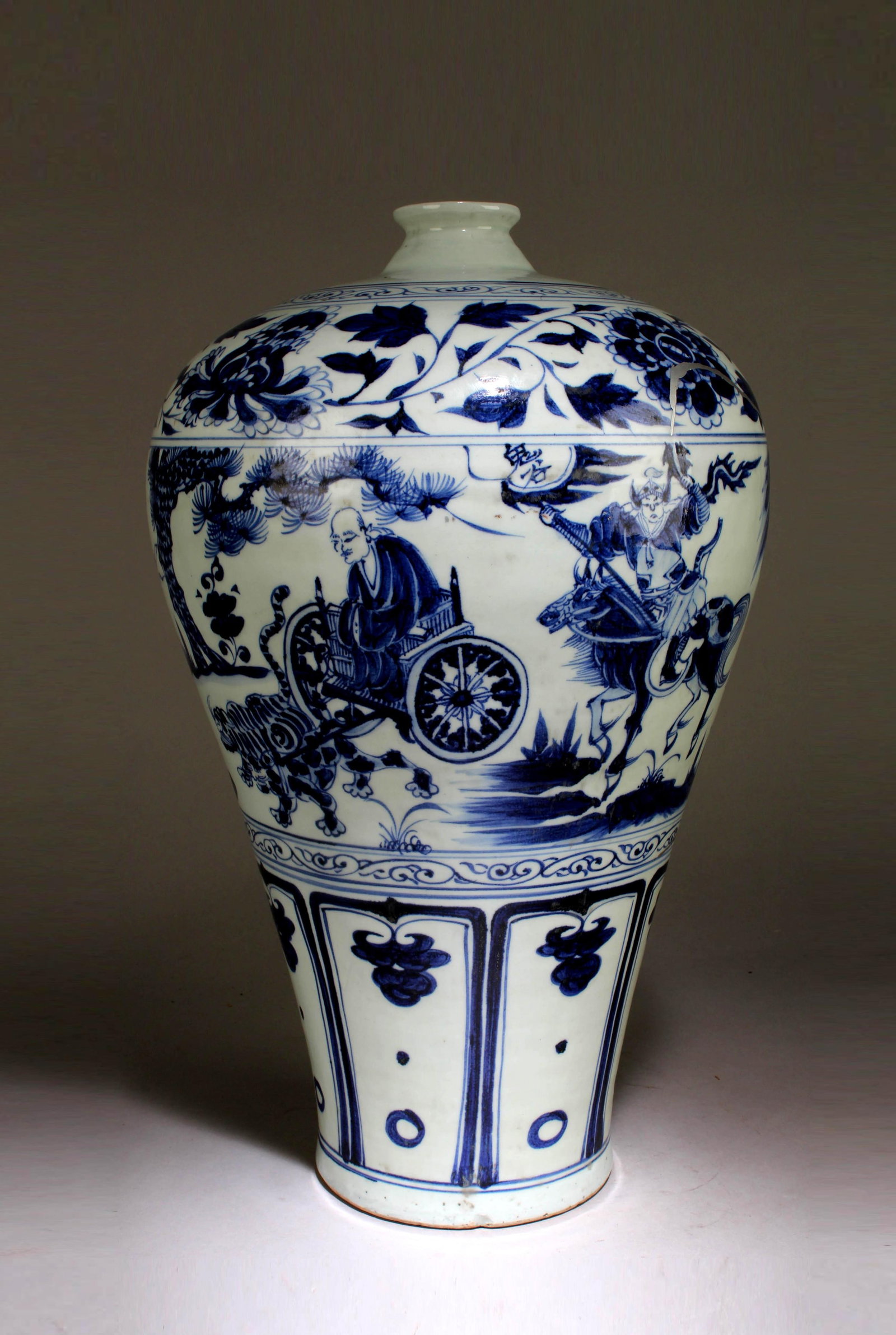 A Chinese Blue and White Meiping Vase (1 of 7)