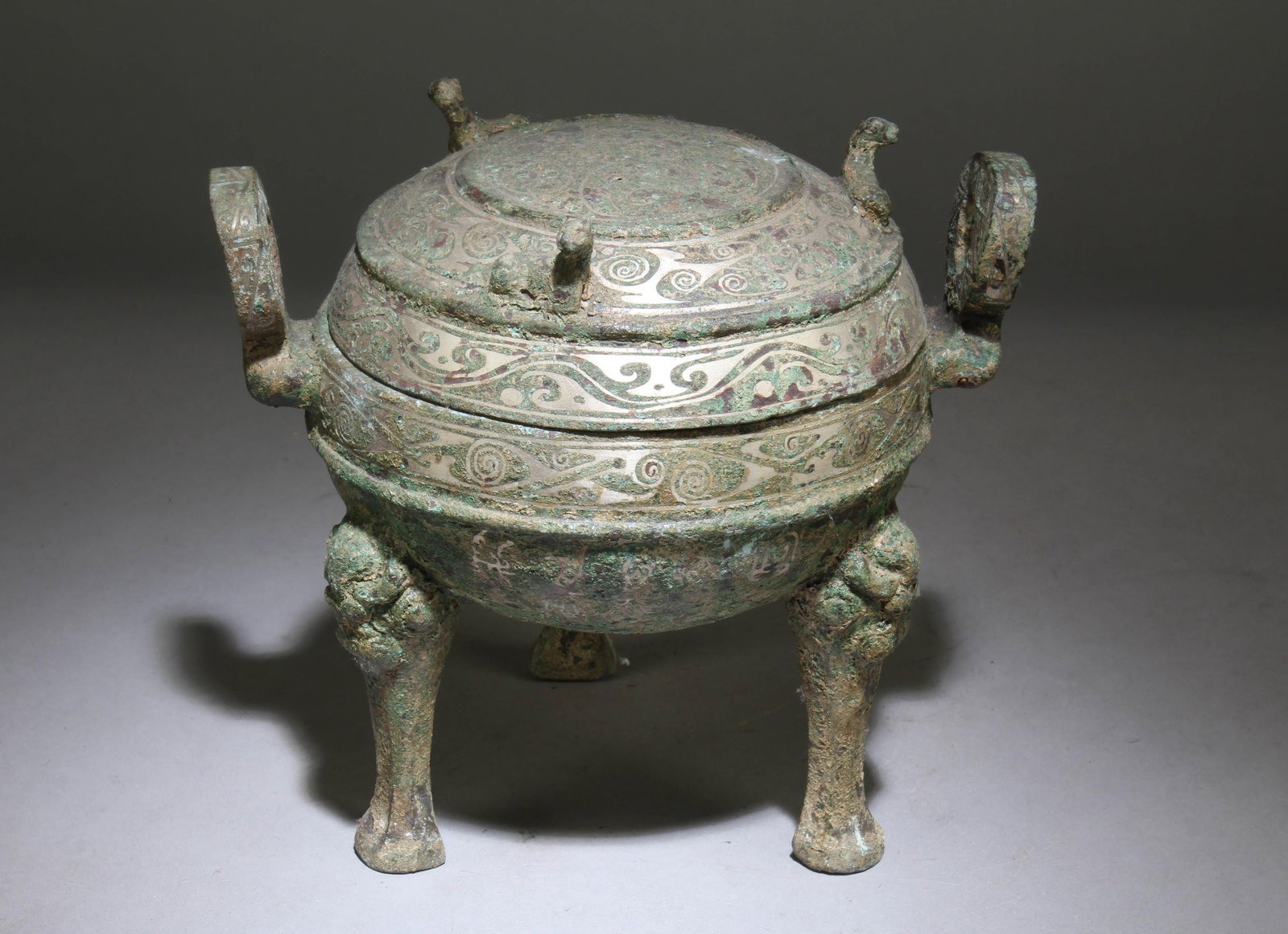 A Bronze Chinese Ding Incense Burner (1 of 6)