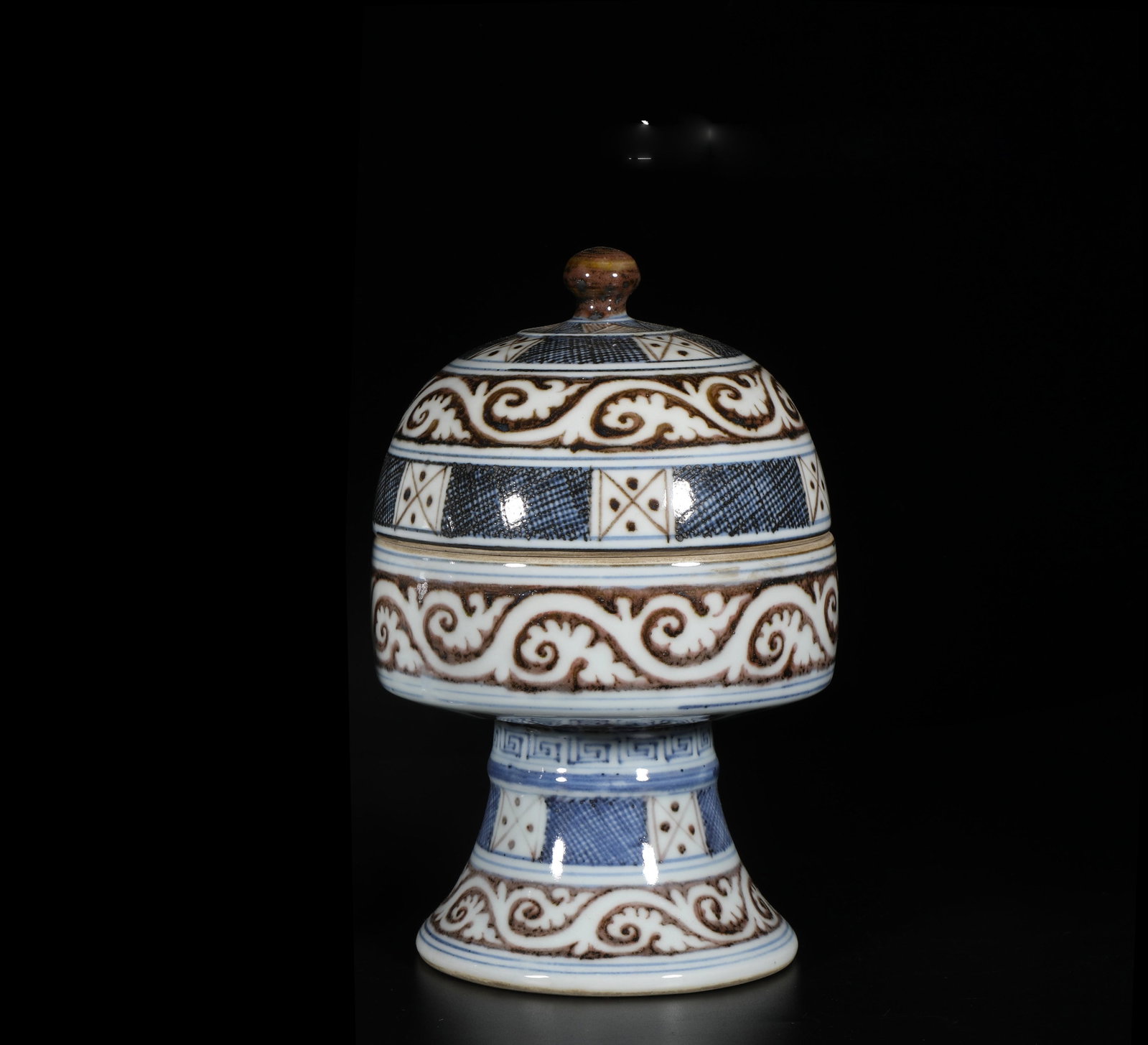 A Chinese Blue and White Iron Burner (1 of 9)