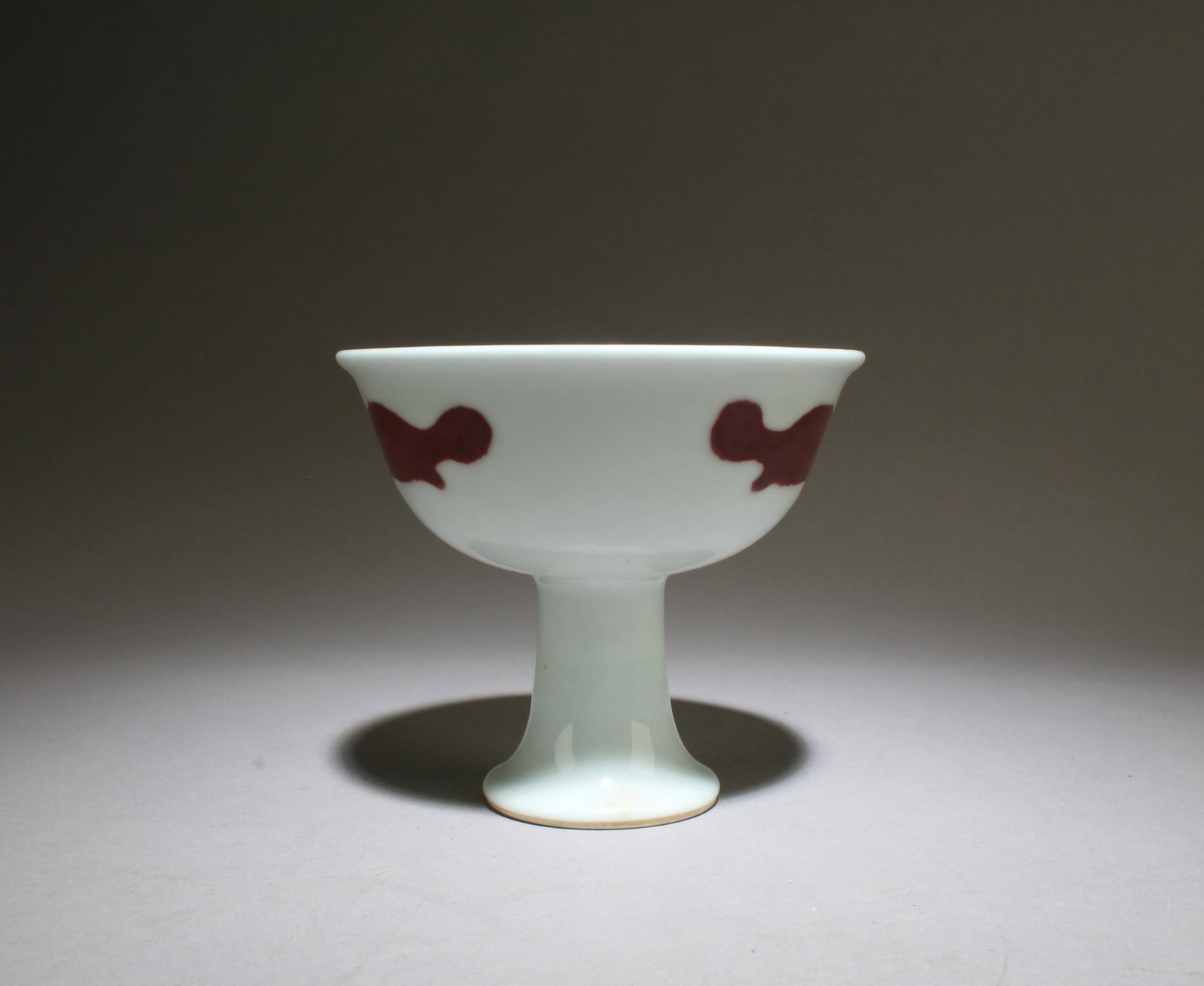 A Porcelain Stem Cup - 2
