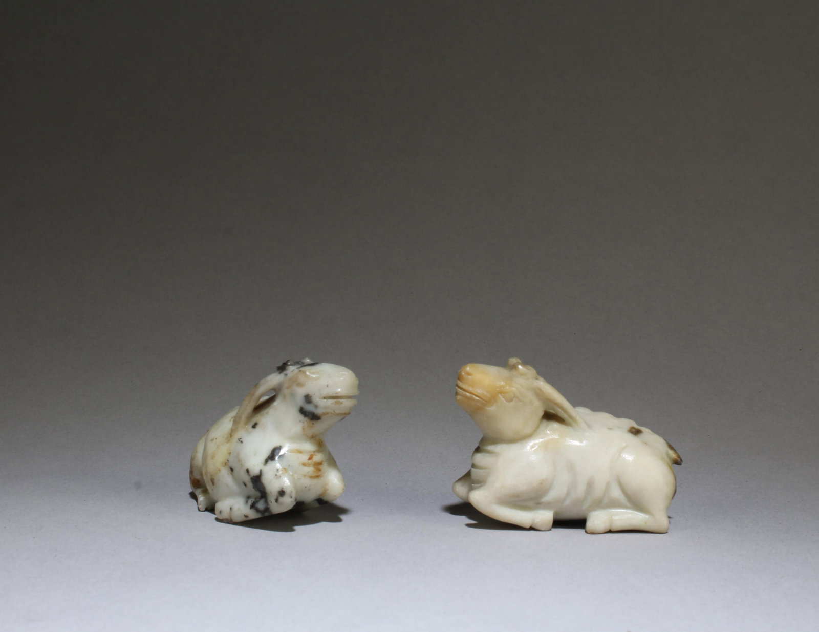 A Set of Jade Ornaments: A Set of Jade Ornaments. Dimensions: 2.2" x 1.2"